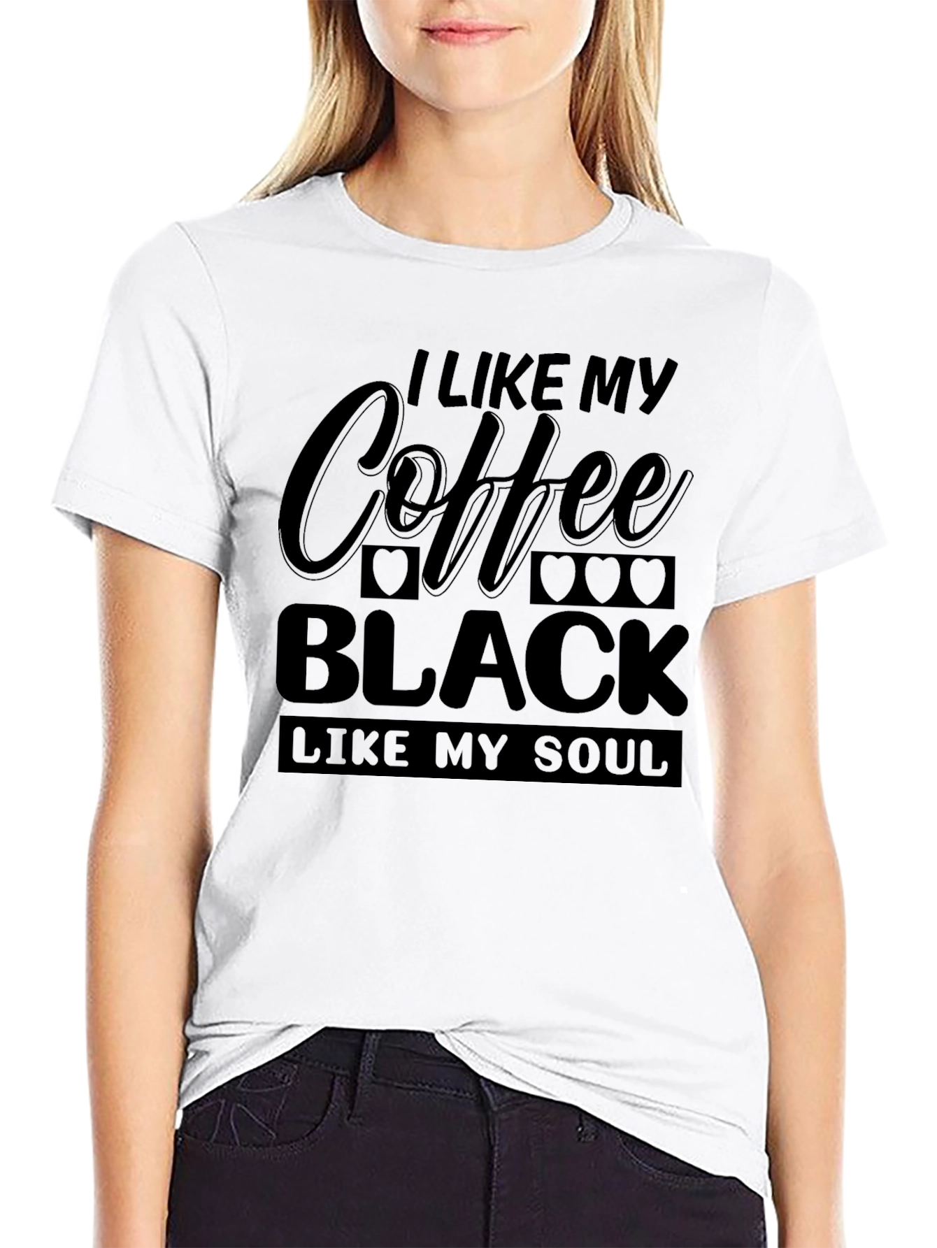 Coffee & Soul Black Graphic T-Shirt