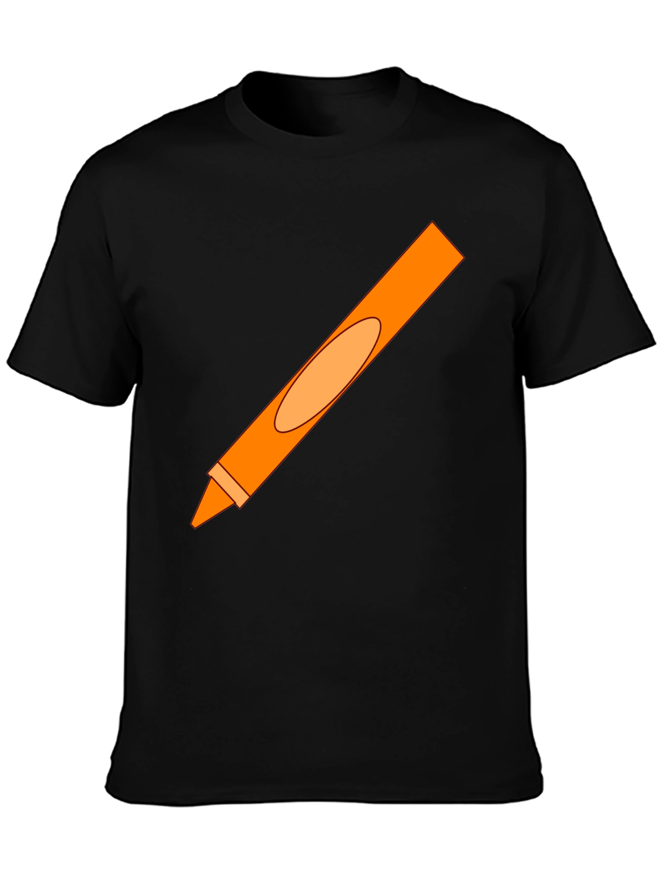Orange Crayon Graphic Tee - Unisex
