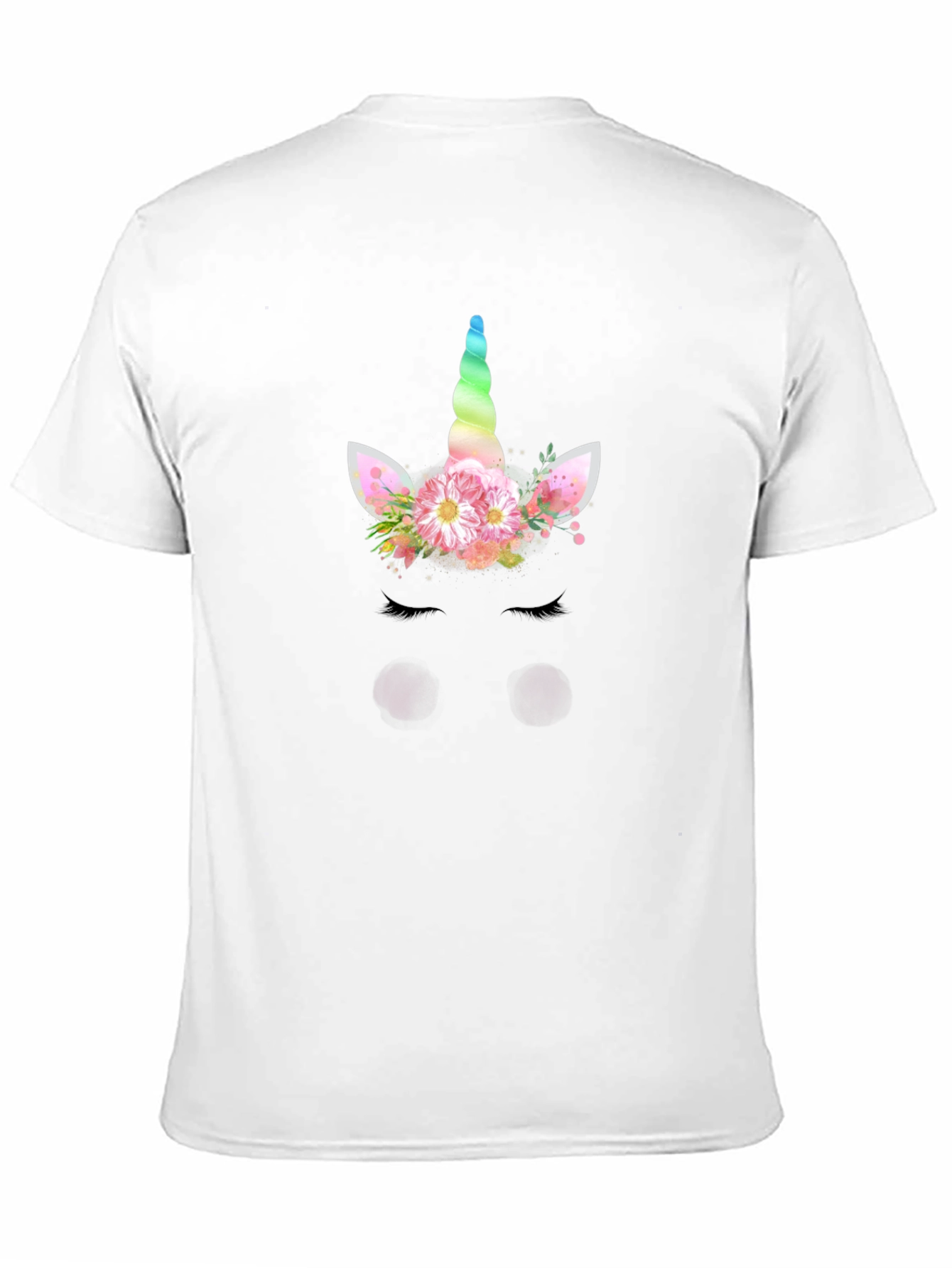 Unicorn Graphic Print Black T-Shirt