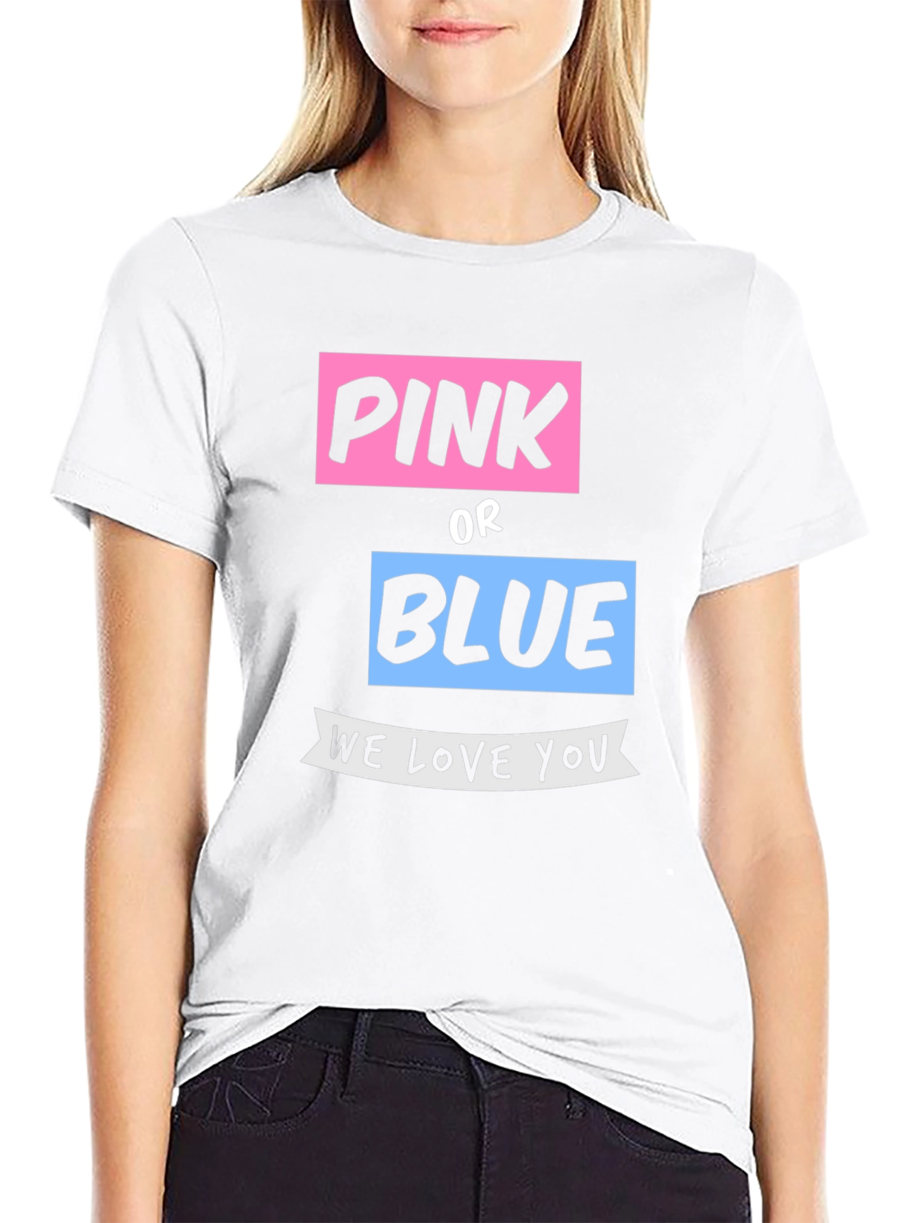 Pink or Blue Gender Reveal T-Shirt