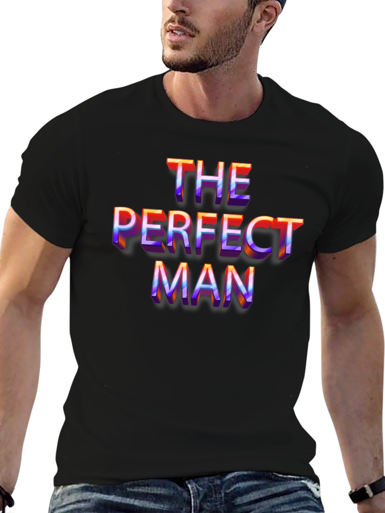 The Perfect Man Graphic Tee - Bold Retro Style