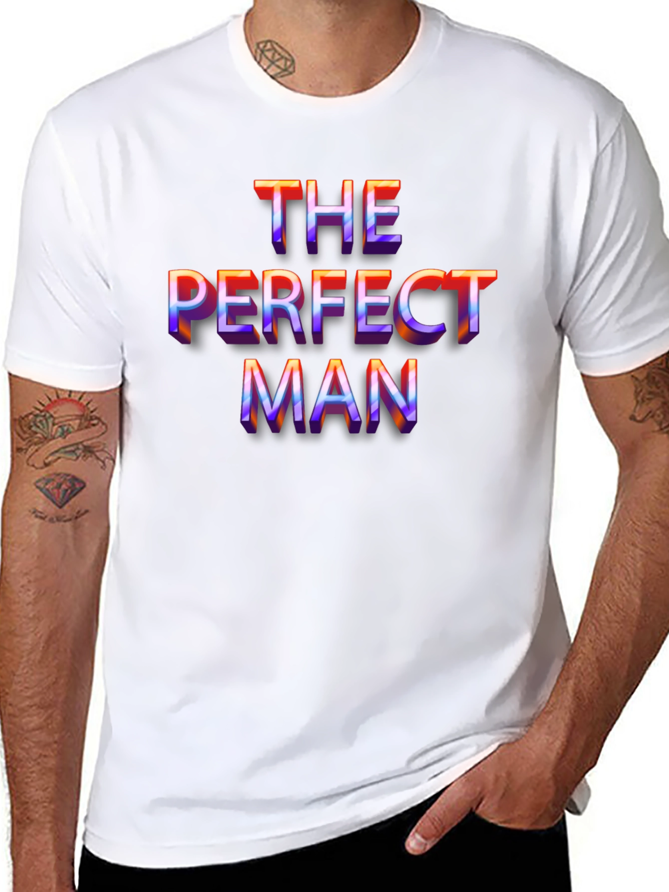 The Perfect Man Graphic Tee - Bold Retro Style