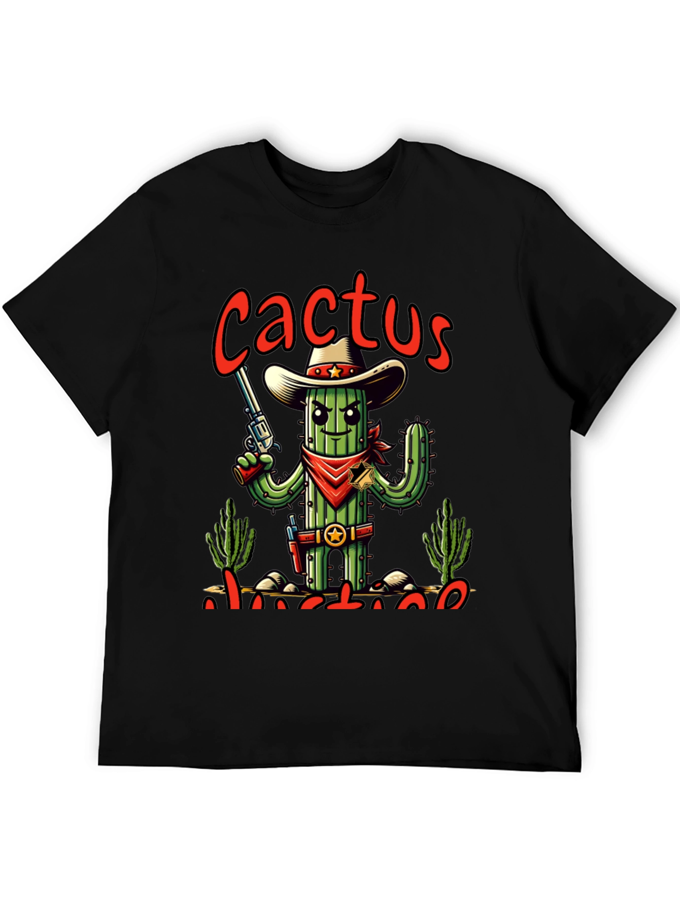 Cactus Justice Graphic Tee - Western Style