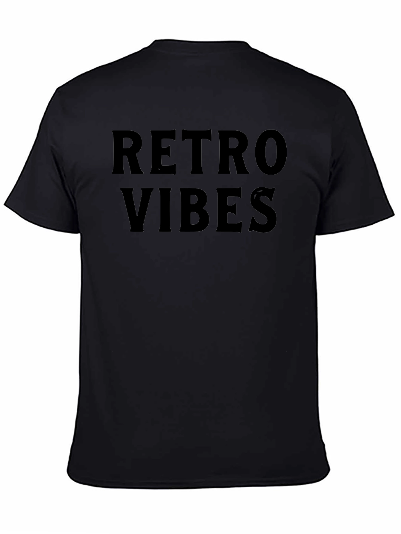 Retro Vibes Black Graphic Tee