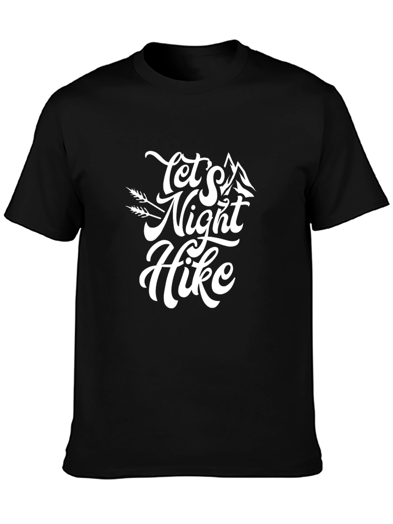 Lets Night Hike Graphic Tee - Adventure Awaits!