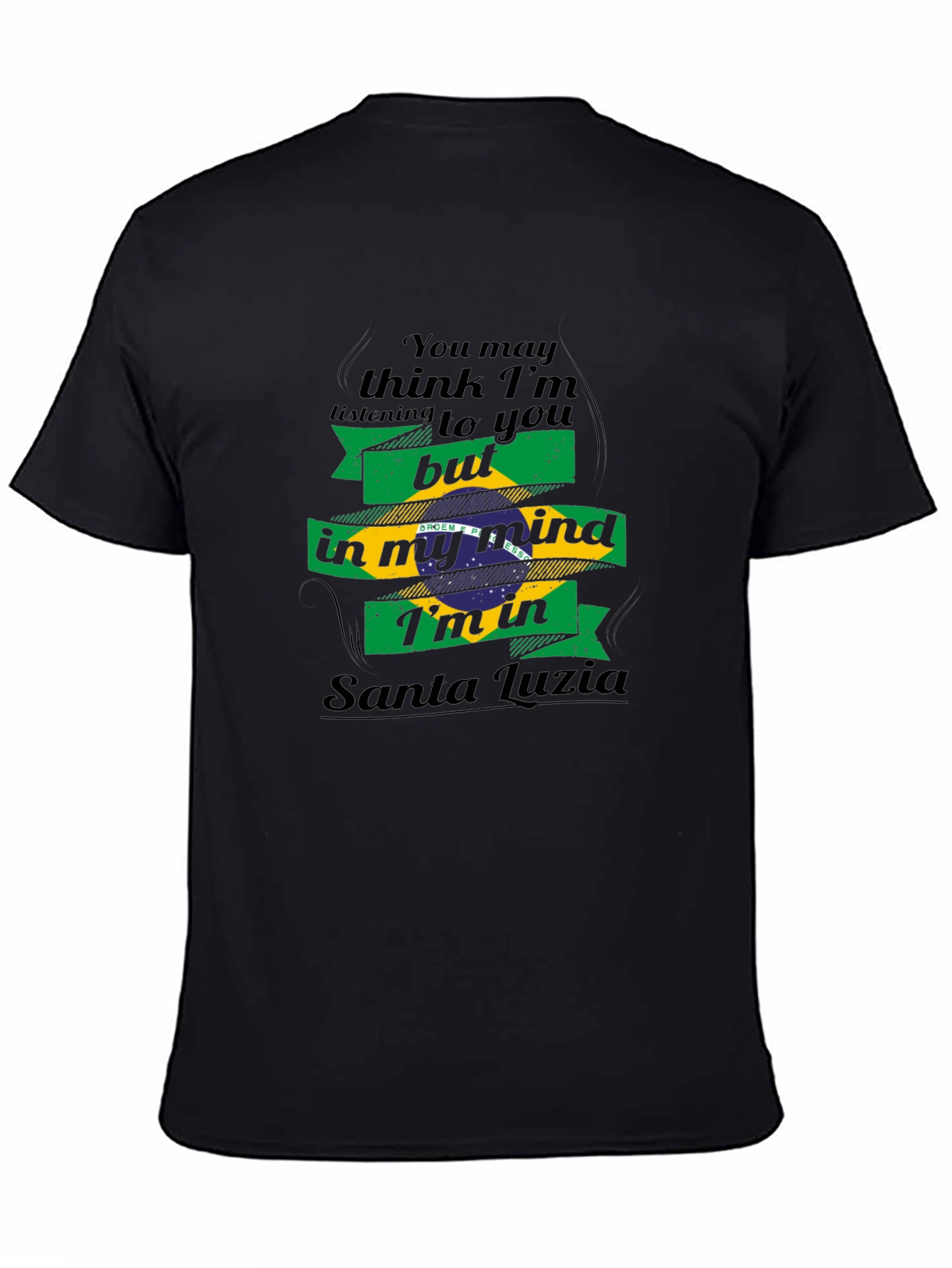 Santa Luzia Brazil Flag Mind T-Shirt