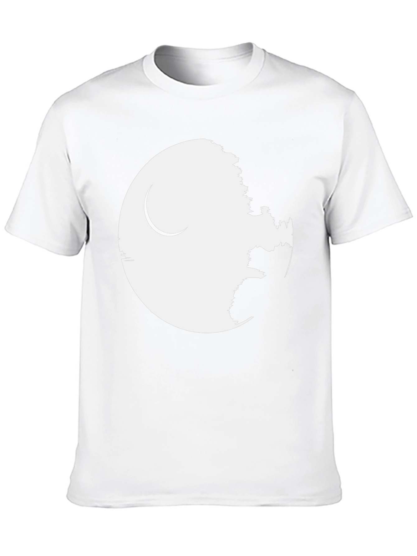 Death Star Graphic Tee - Black Cotton Blend