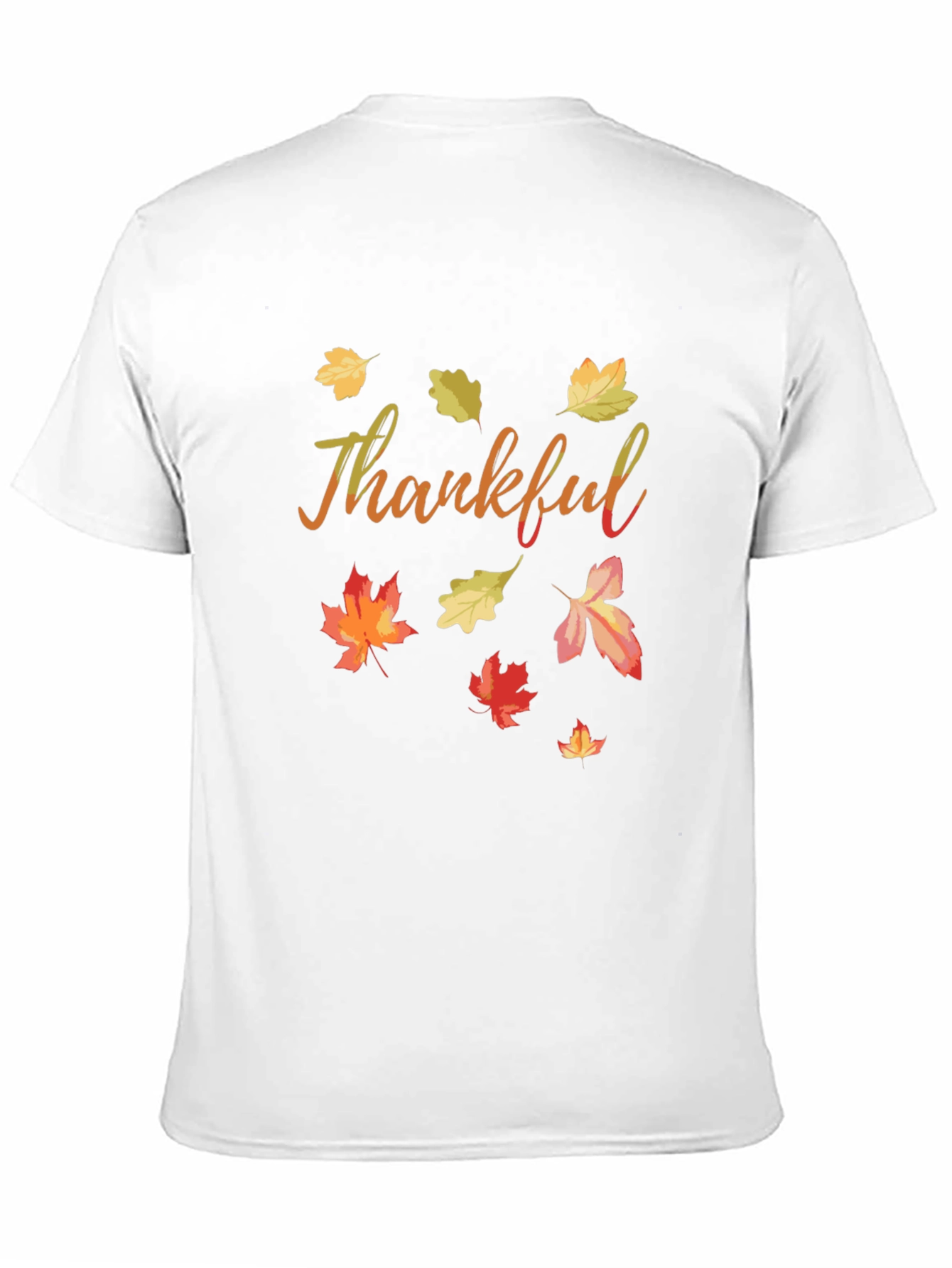 Thankful Fall Leaves T-Shirt - Autumn Thanksgiving