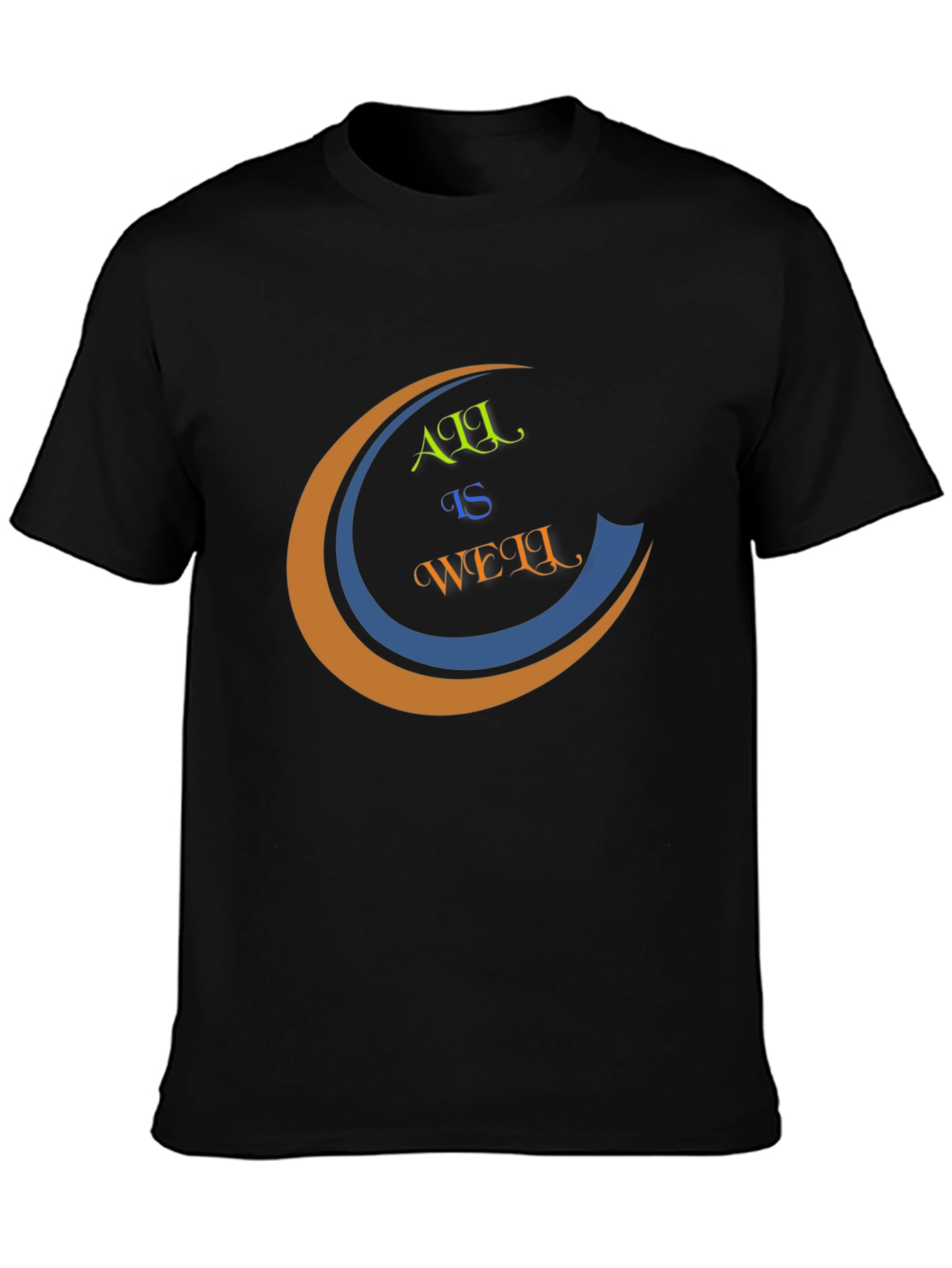 All is Well Graphic Tee - Mens Black T-Shirt
