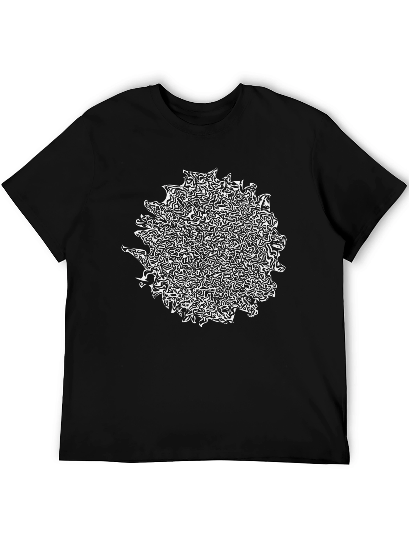 Abstract Art Graphic Black T-Shirt