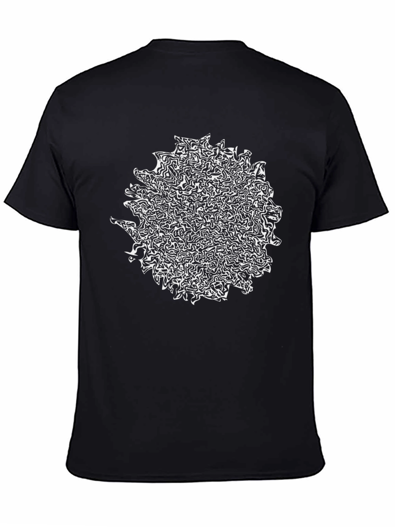 Abstract Art Graphic Black T-Shirt