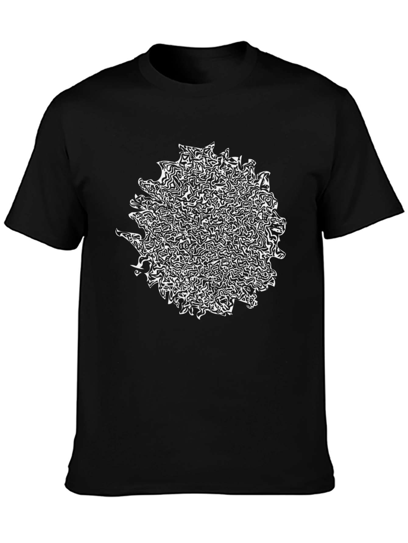 Abstract Art Graphic Black T-Shirt