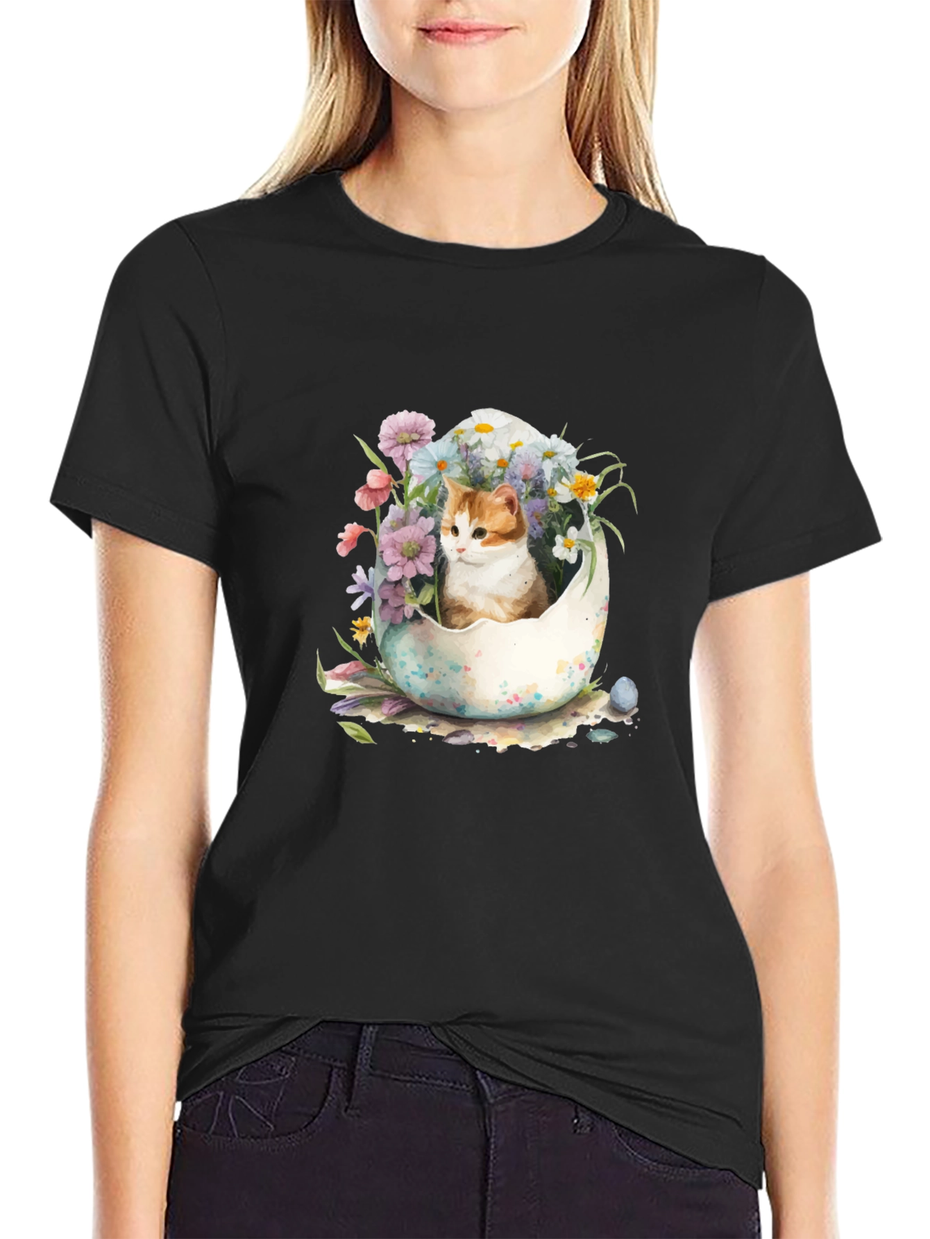 Easter Kitten Egg T-Shirt