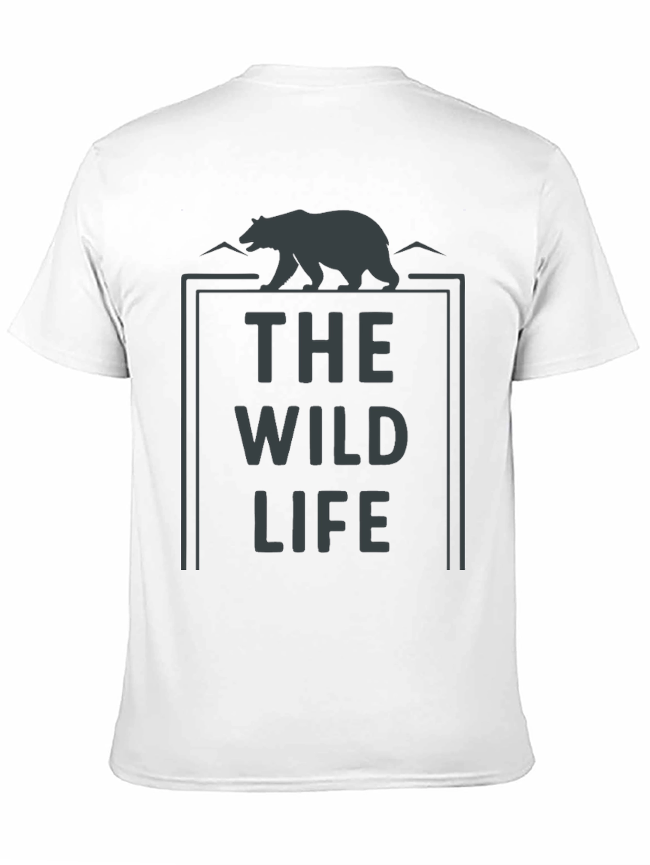 The Wild Life Bear Graphic T-Shirt - Black