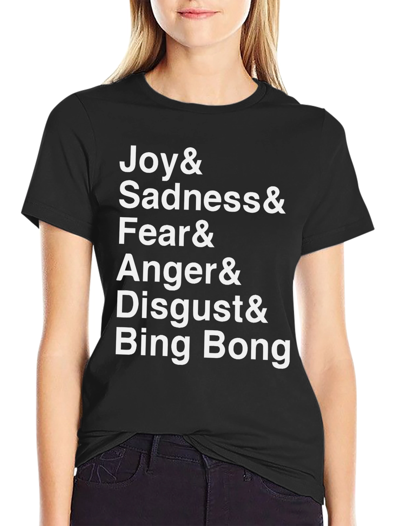 Joy Sadness Fear Anger Disgust Bing Bong Black T-Shirt