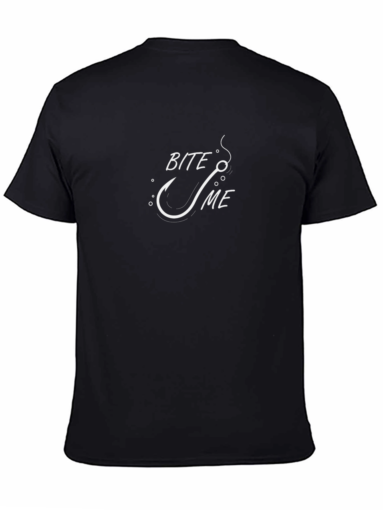 Bite Me Fishing Hook Graphic T-Shirt