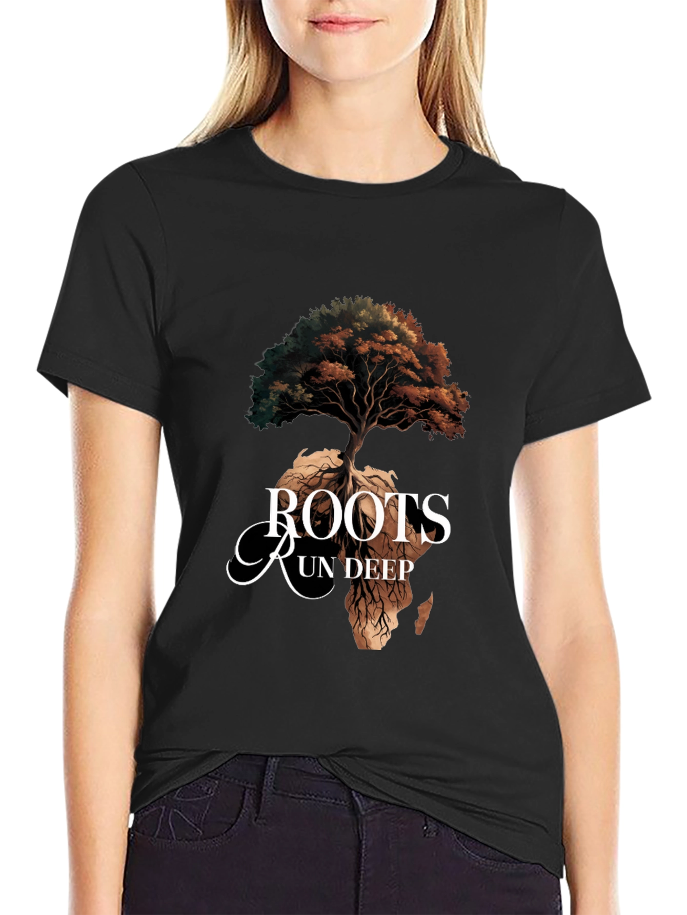 Roots Run Deep Africa Tree Graphic Tee