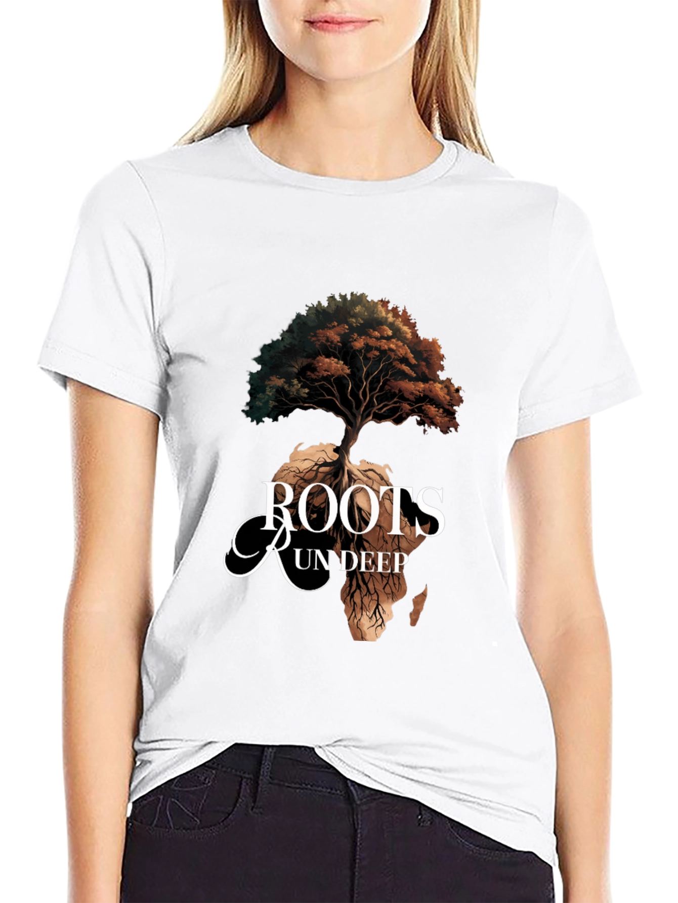 Roots Run Deep Africa Tree Graphic Tee