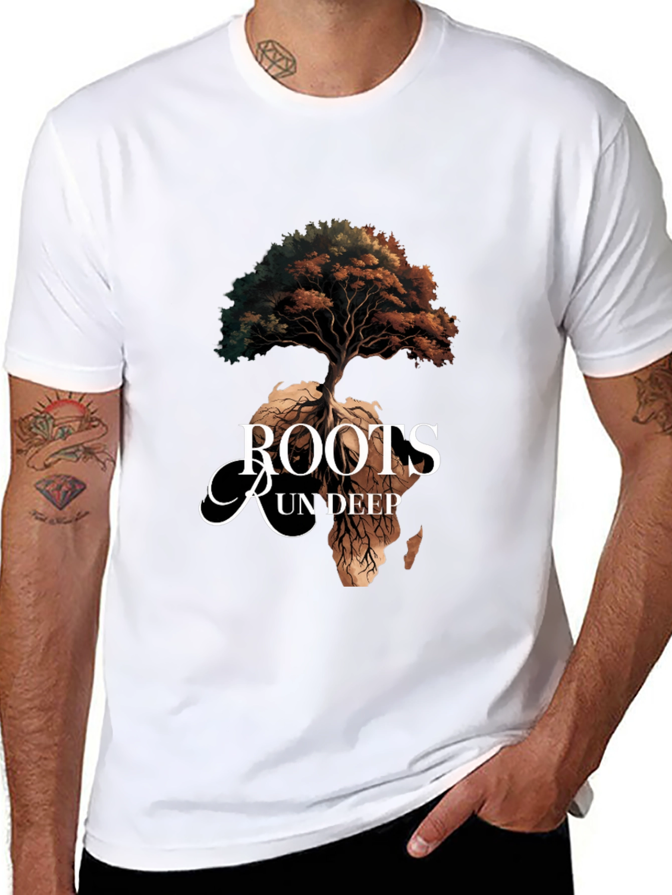 Roots Run Deep Africa Tree Graphic Tee