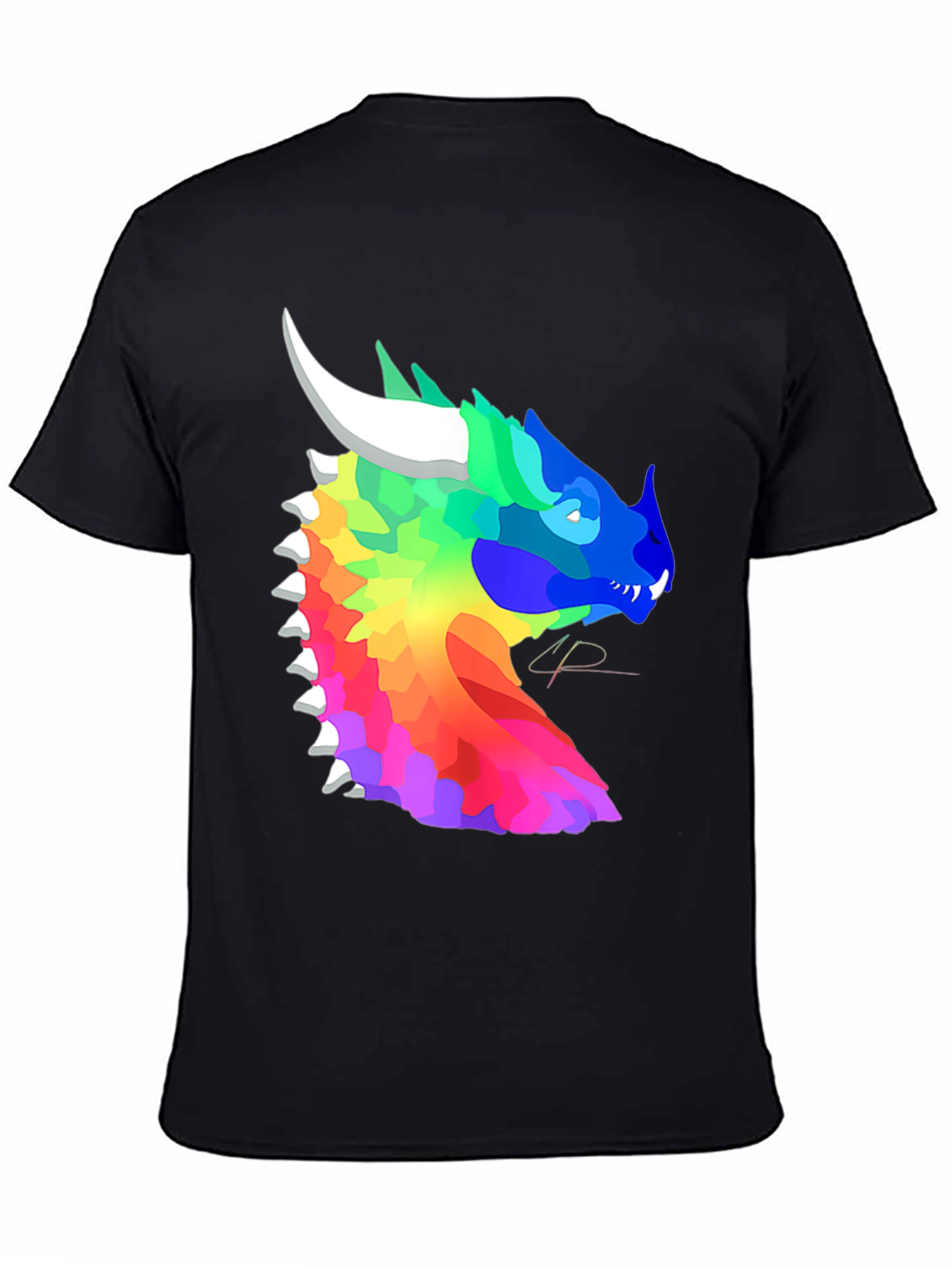 Rainbow Dragon T-Shirt - Artistic Fantasy Design