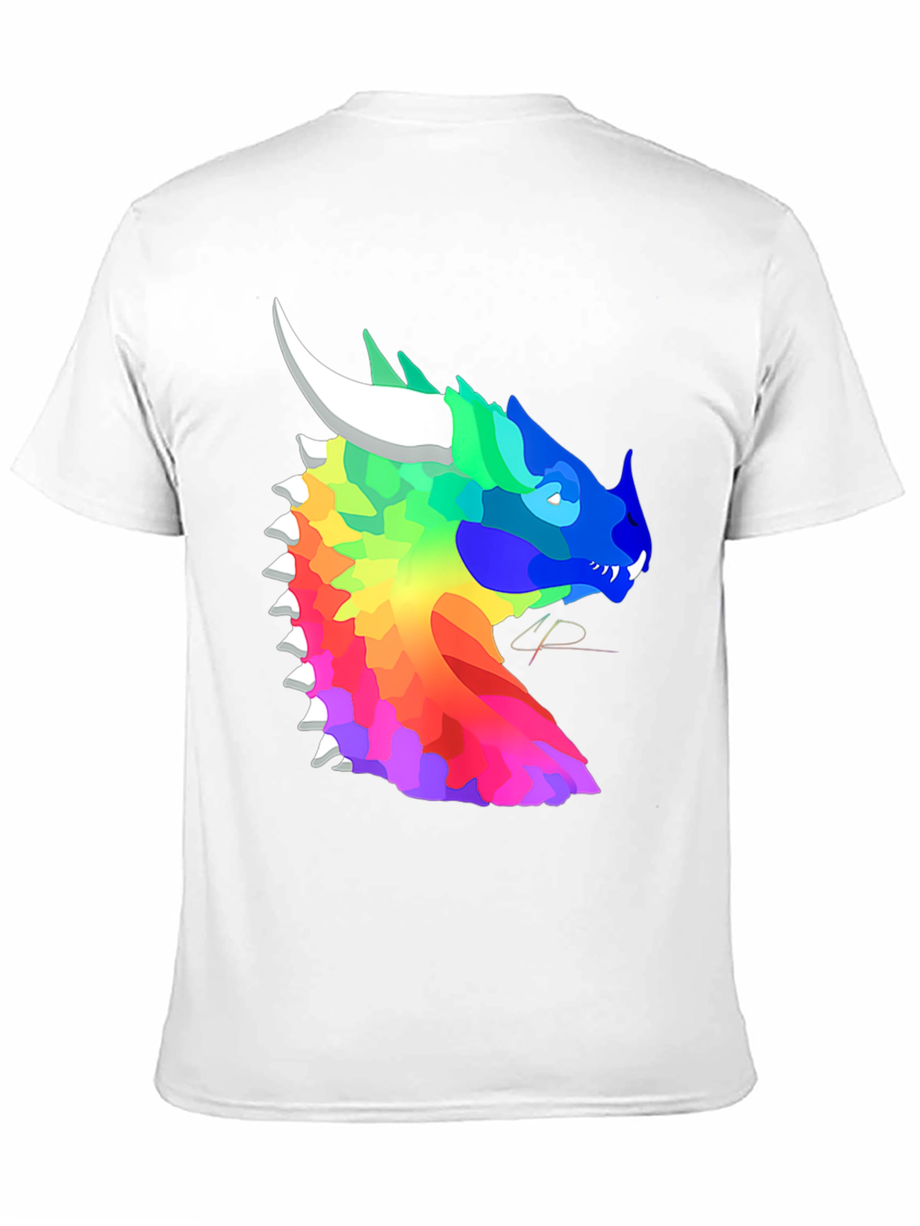 Rainbow Dragon T-Shirt - Artistic Fantasy Design