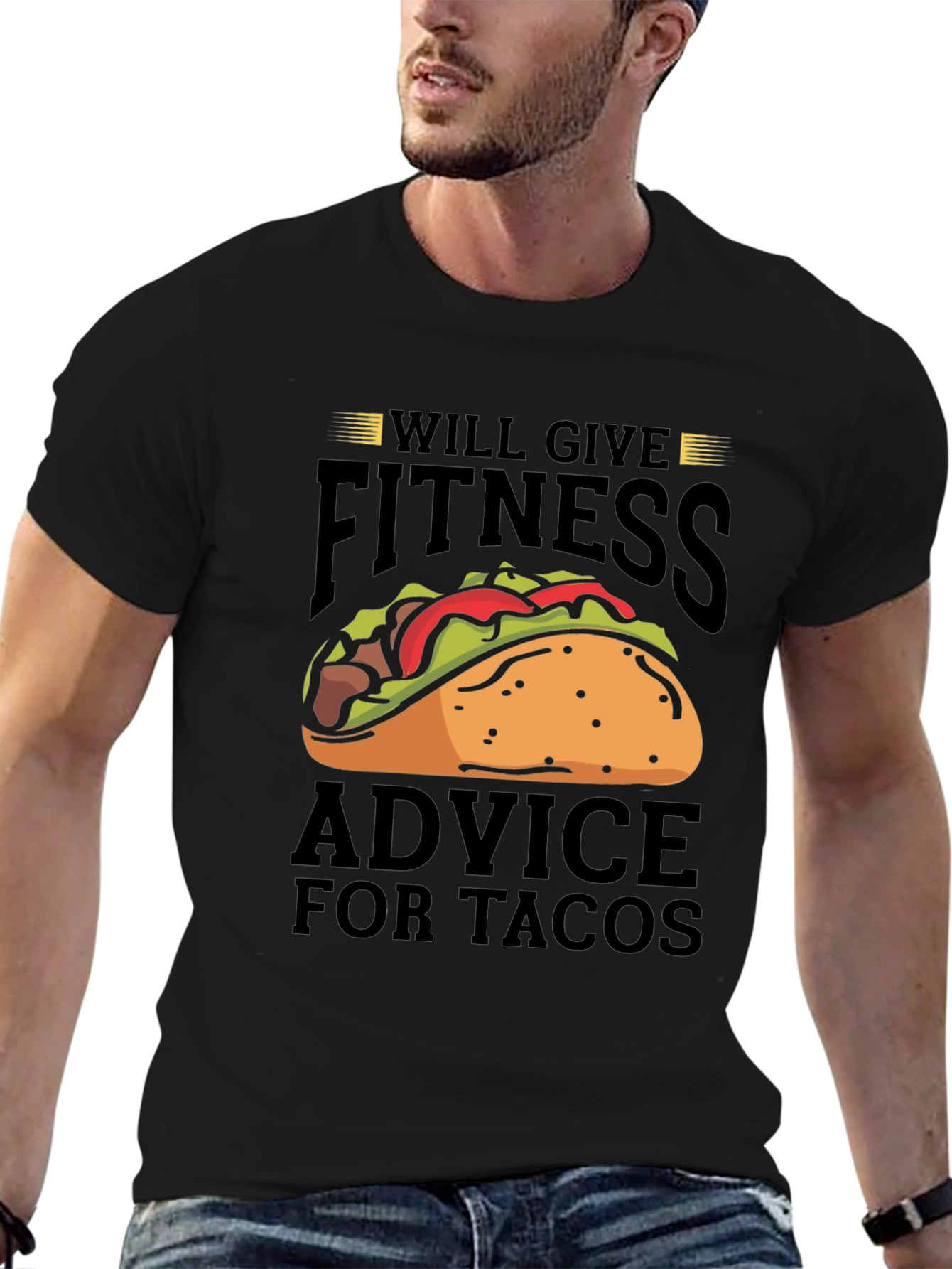 Fitness Advice For Tacos Graphic T-Shirt