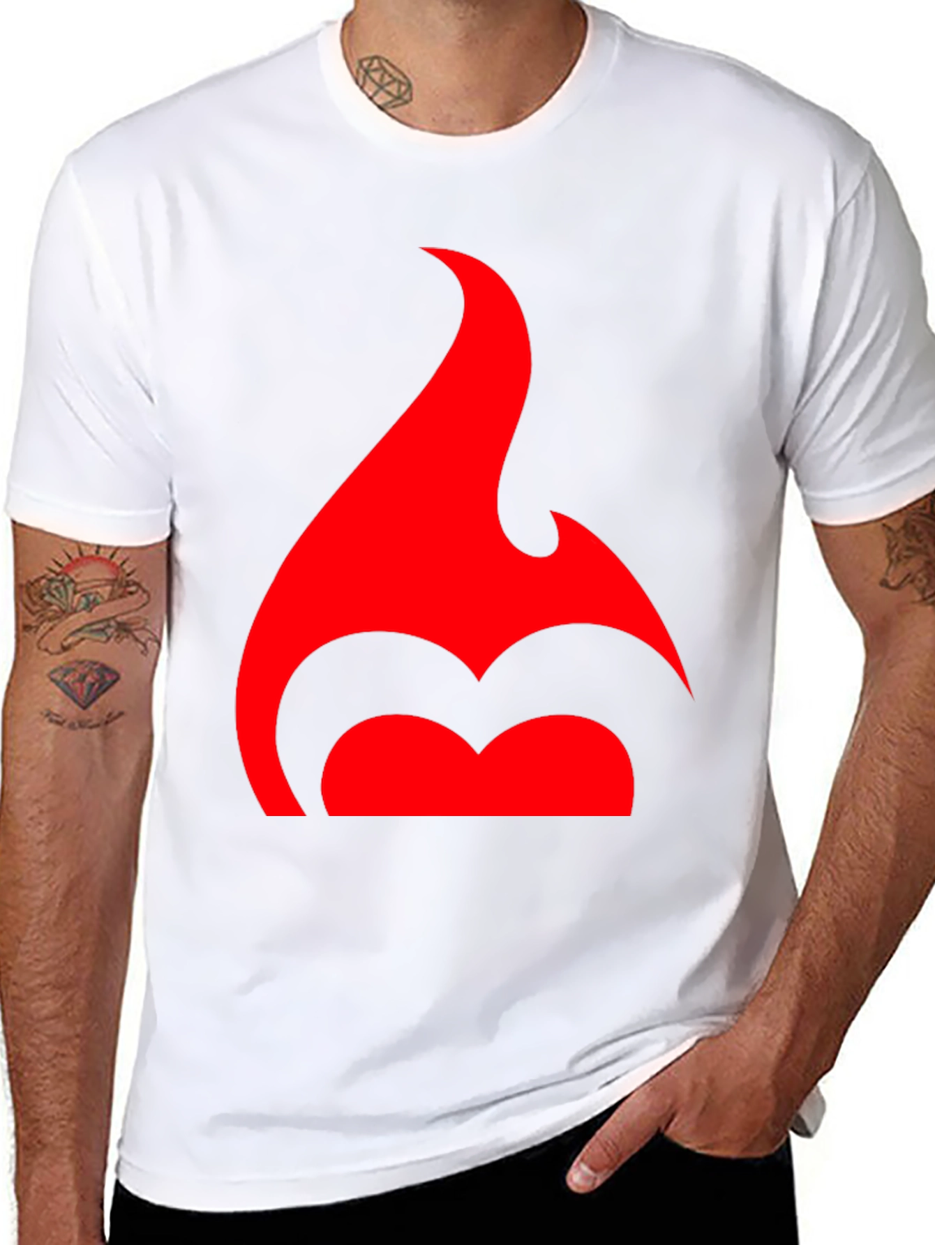 Flame Logo Black T-Shirt