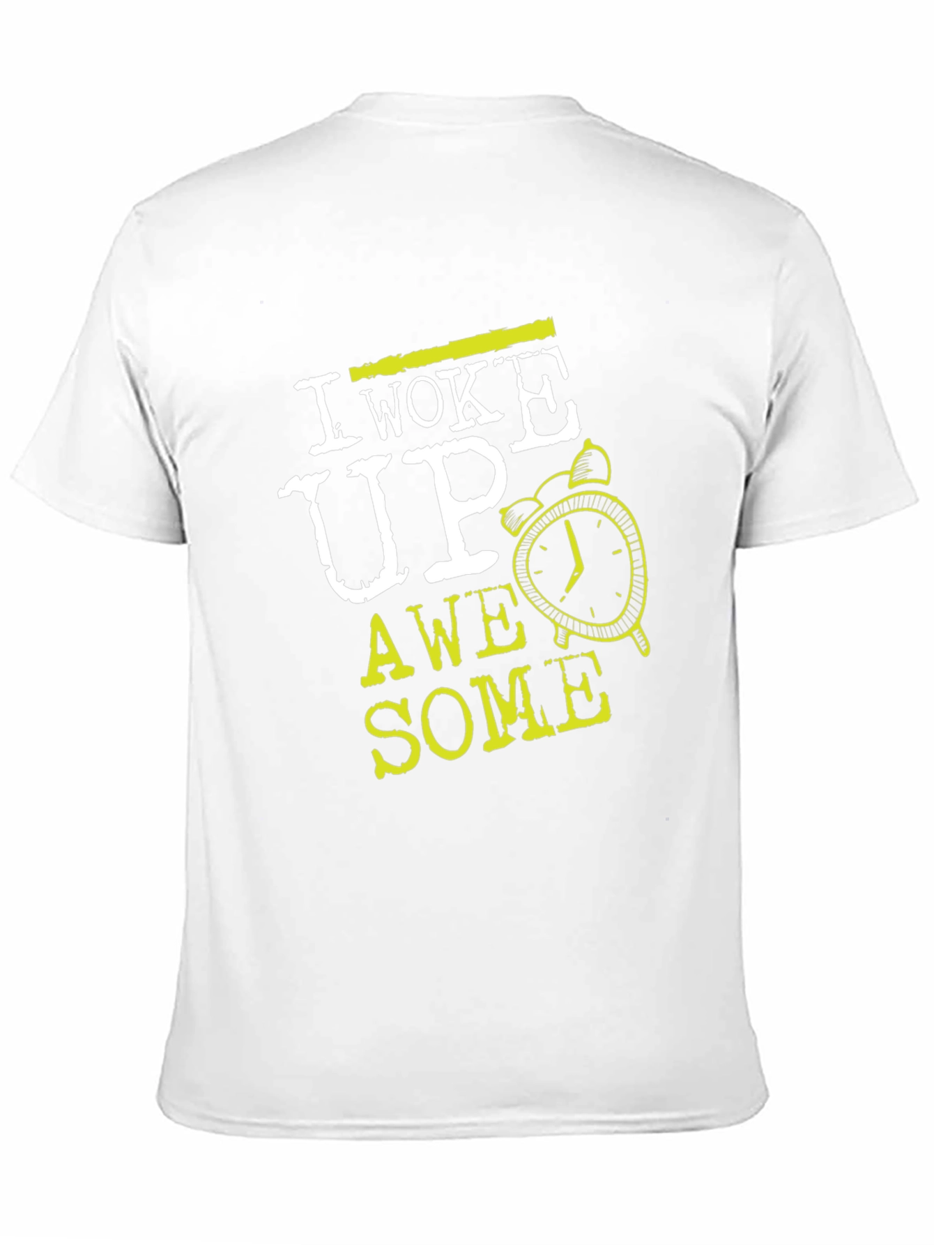 I Woke Up Awesome Black Graphic Tee