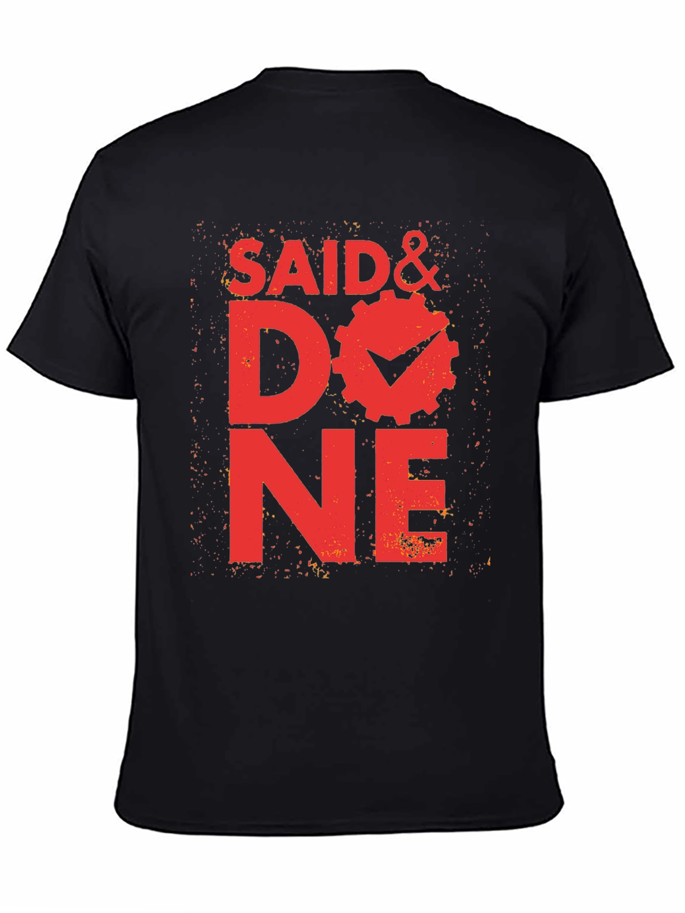 Said & Done Graphic Tee - Black Cotton T-Shirt