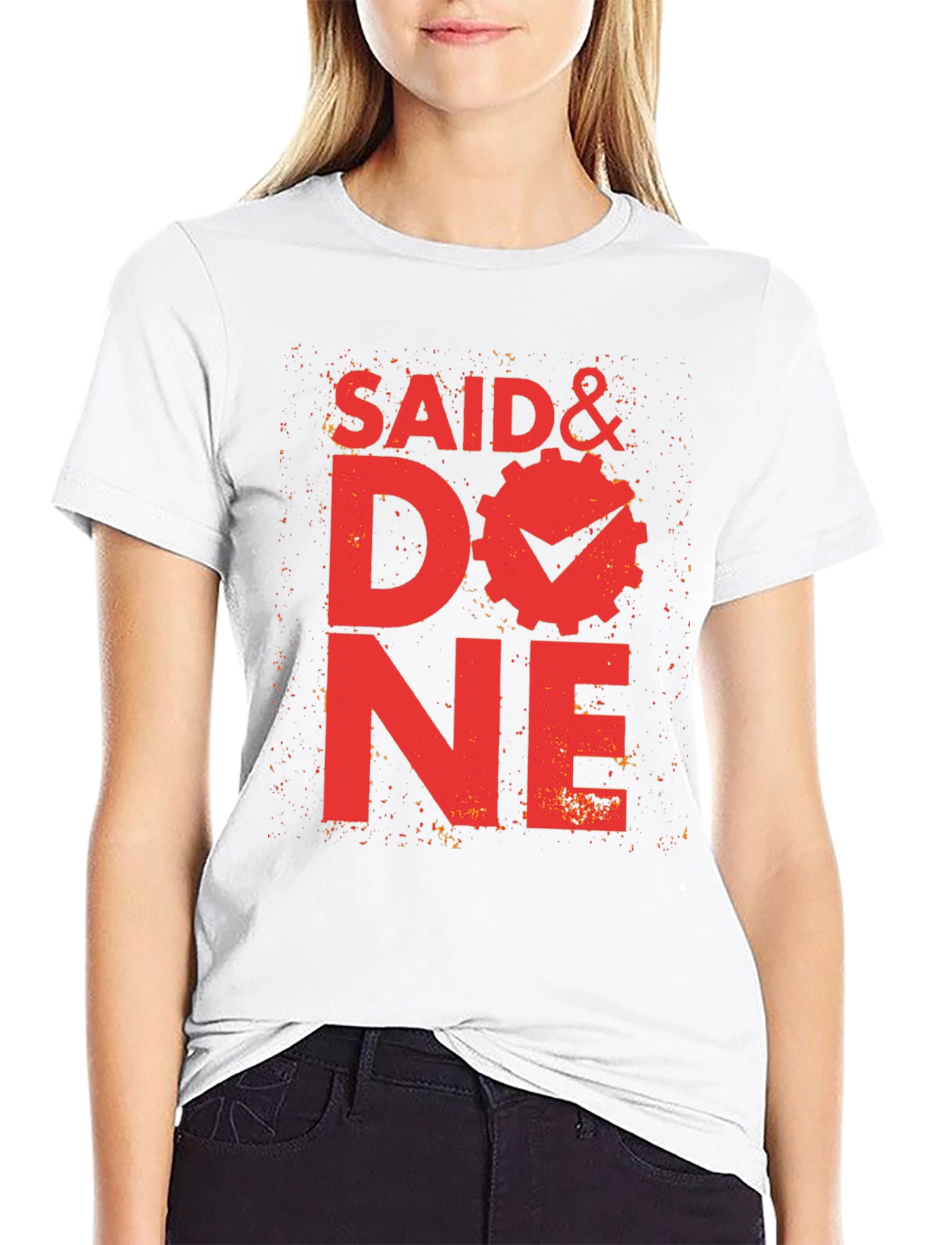Said & Done Graphic Tee - Black Cotton T-Shirt