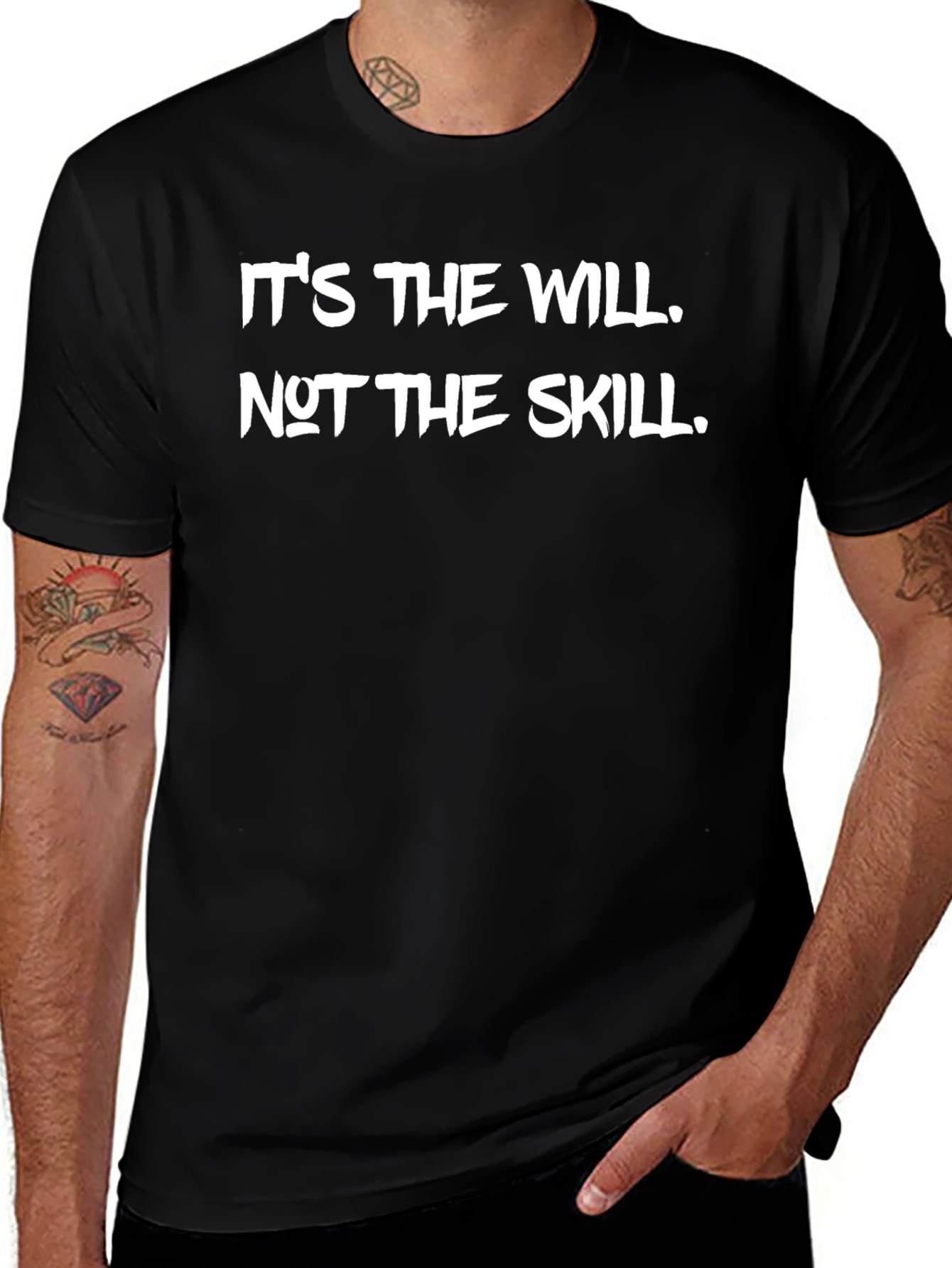 Will Over Skill Graphic Tee - Motivational T-Shirt