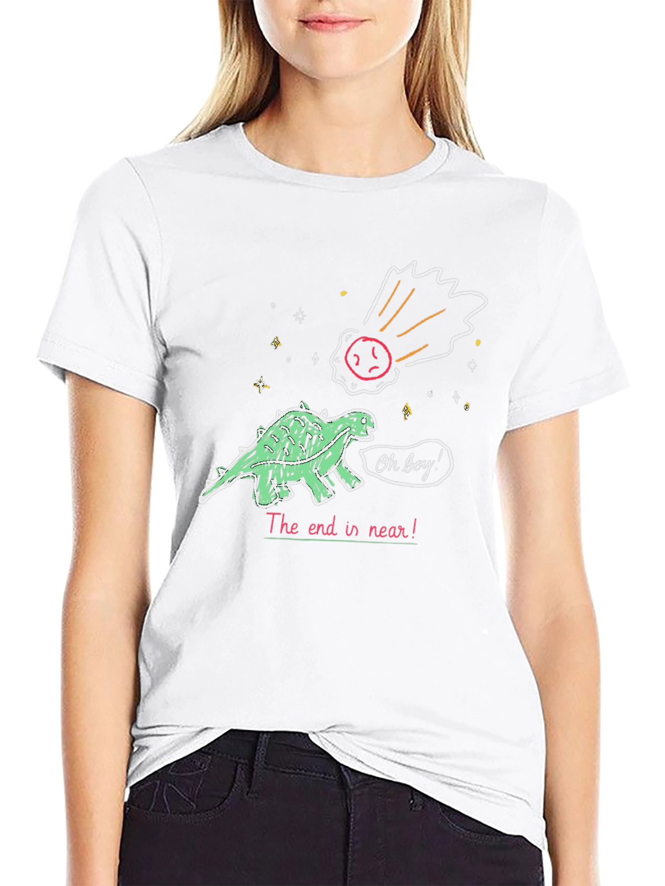 Dinosaur Meteor T-Shirt - End is Near