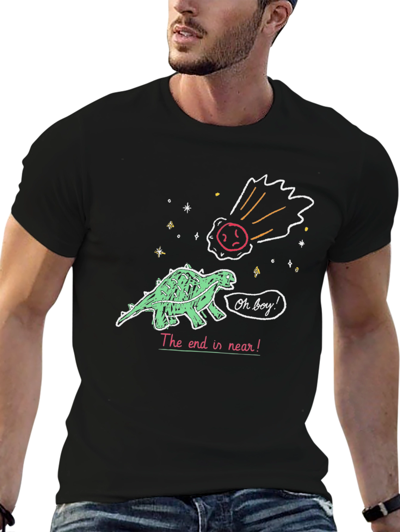 Dinosaur Meteor T-Shirt - End is Near