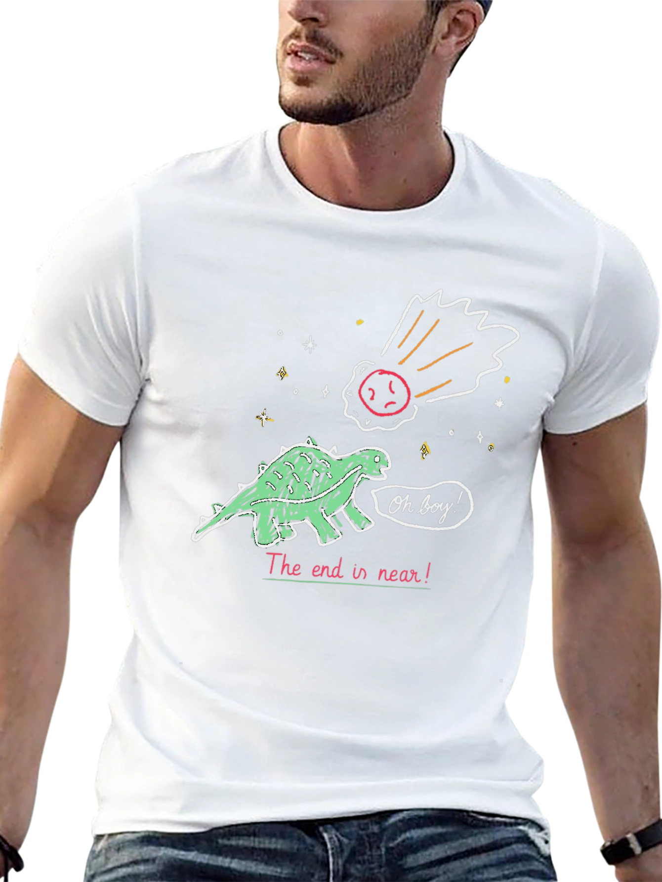Dinosaur Meteor T-Shirt - End is Near