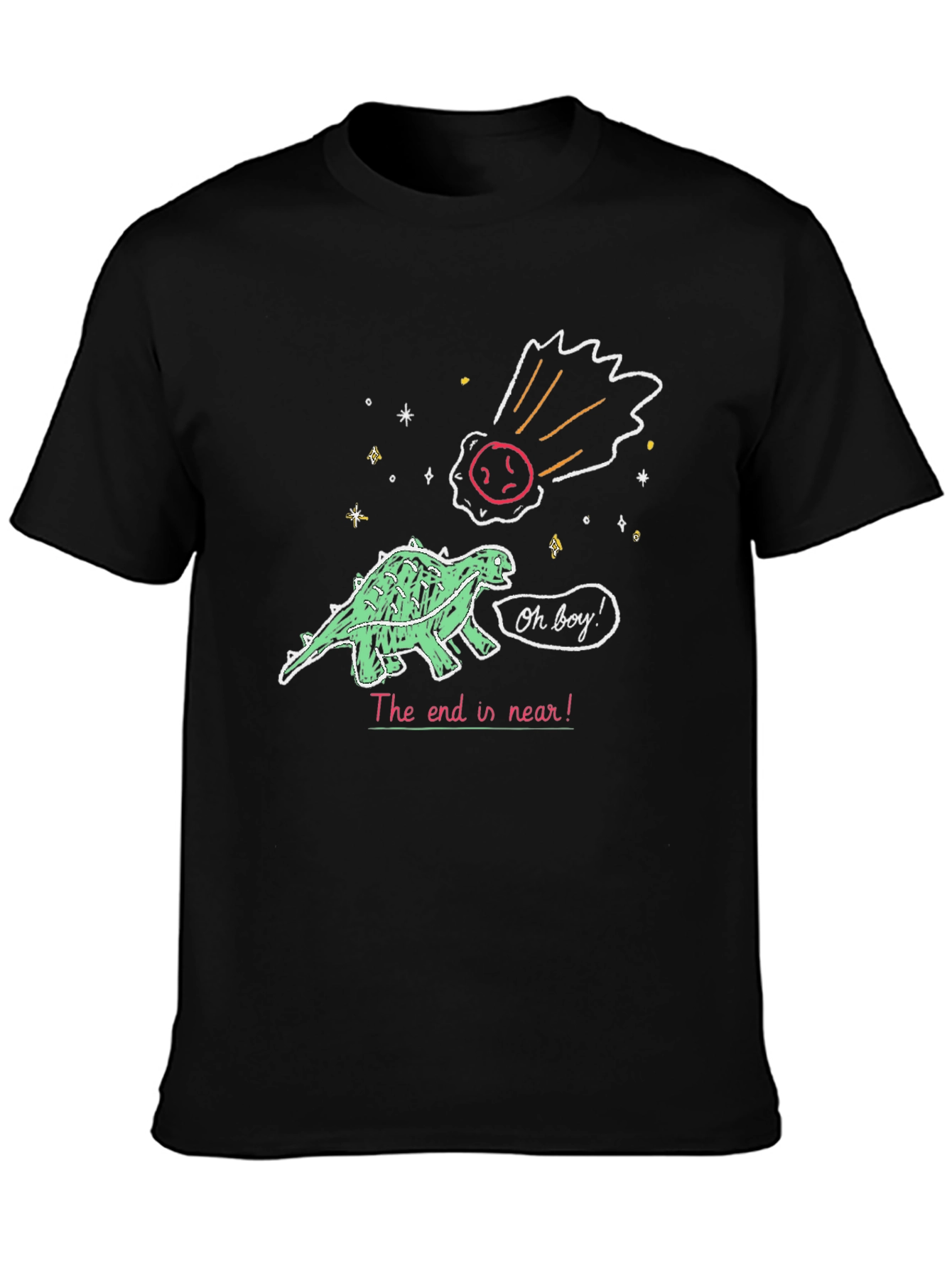 Dinosaur Meteor T-Shirt - End is Near