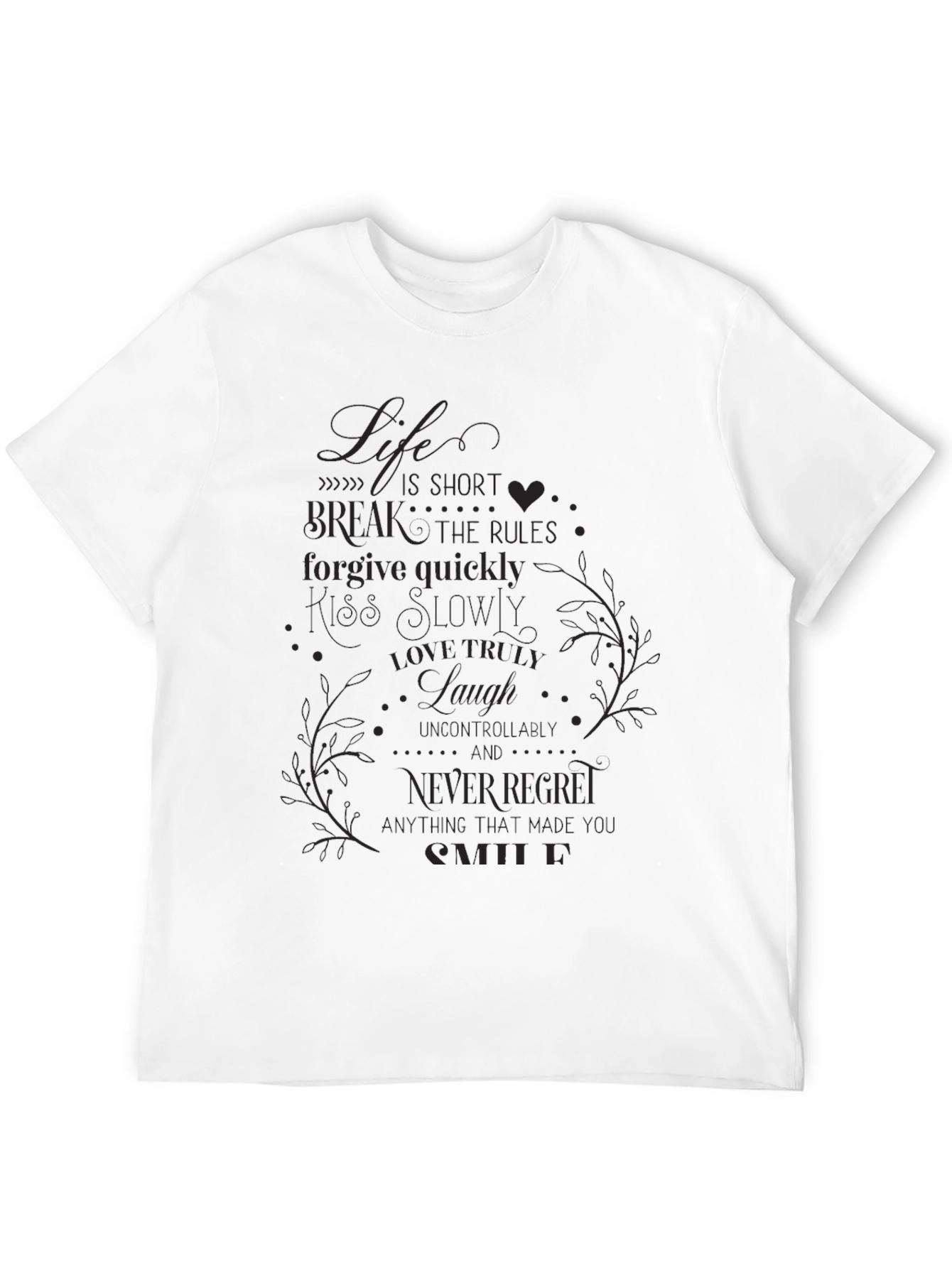 Lifes Short Graphic Tee - Black