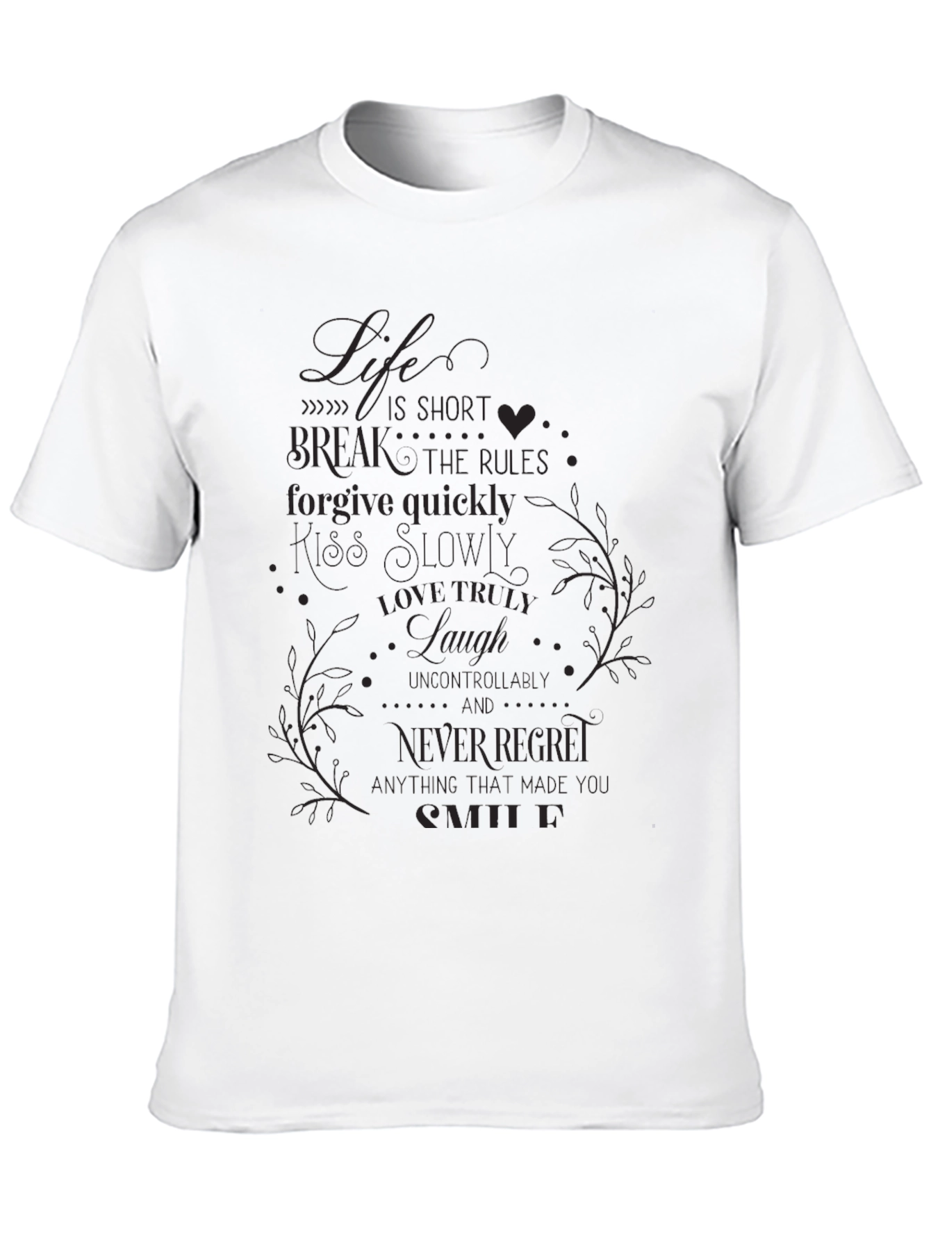 Lifes Short Graphic Tee - Black