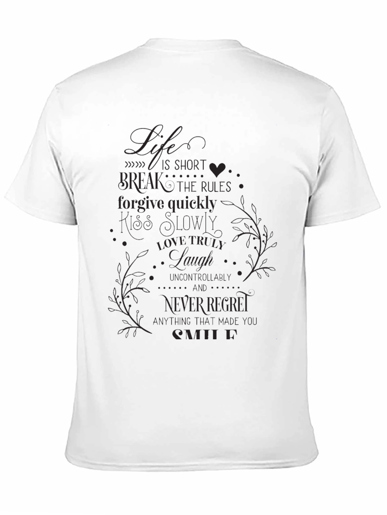 Lifes Short Graphic Tee - Black
