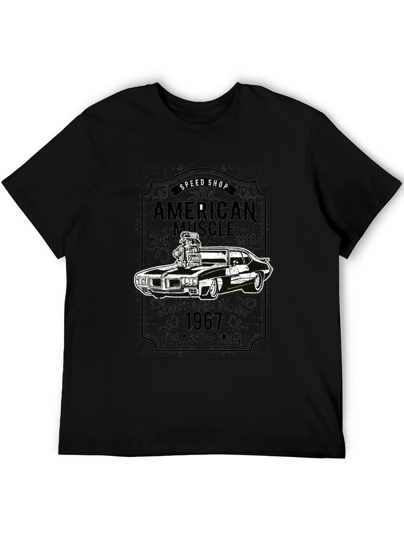 American Muscle Car Graphic T-Shirt