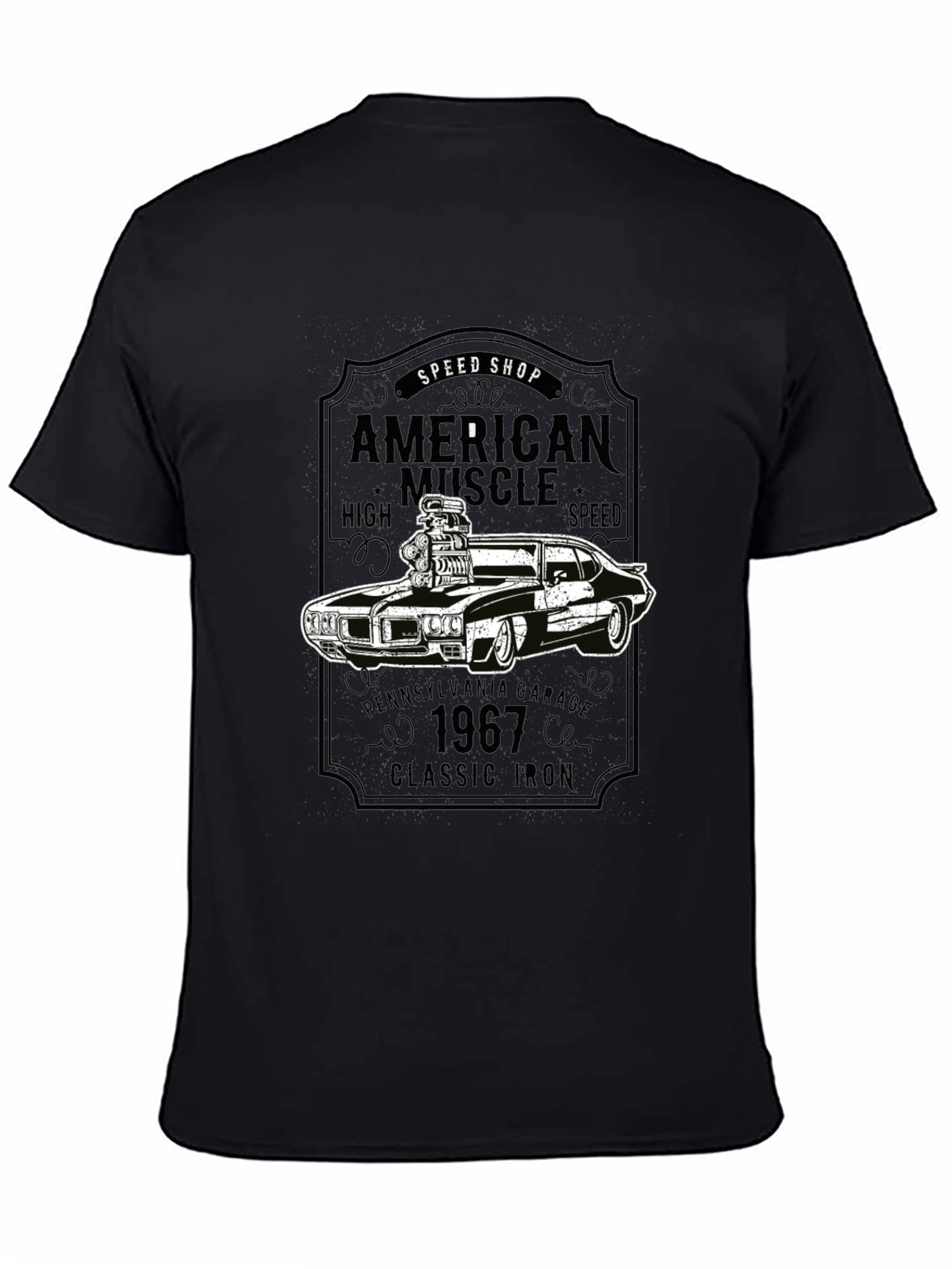 American Muscle Car Graphic T-Shirt