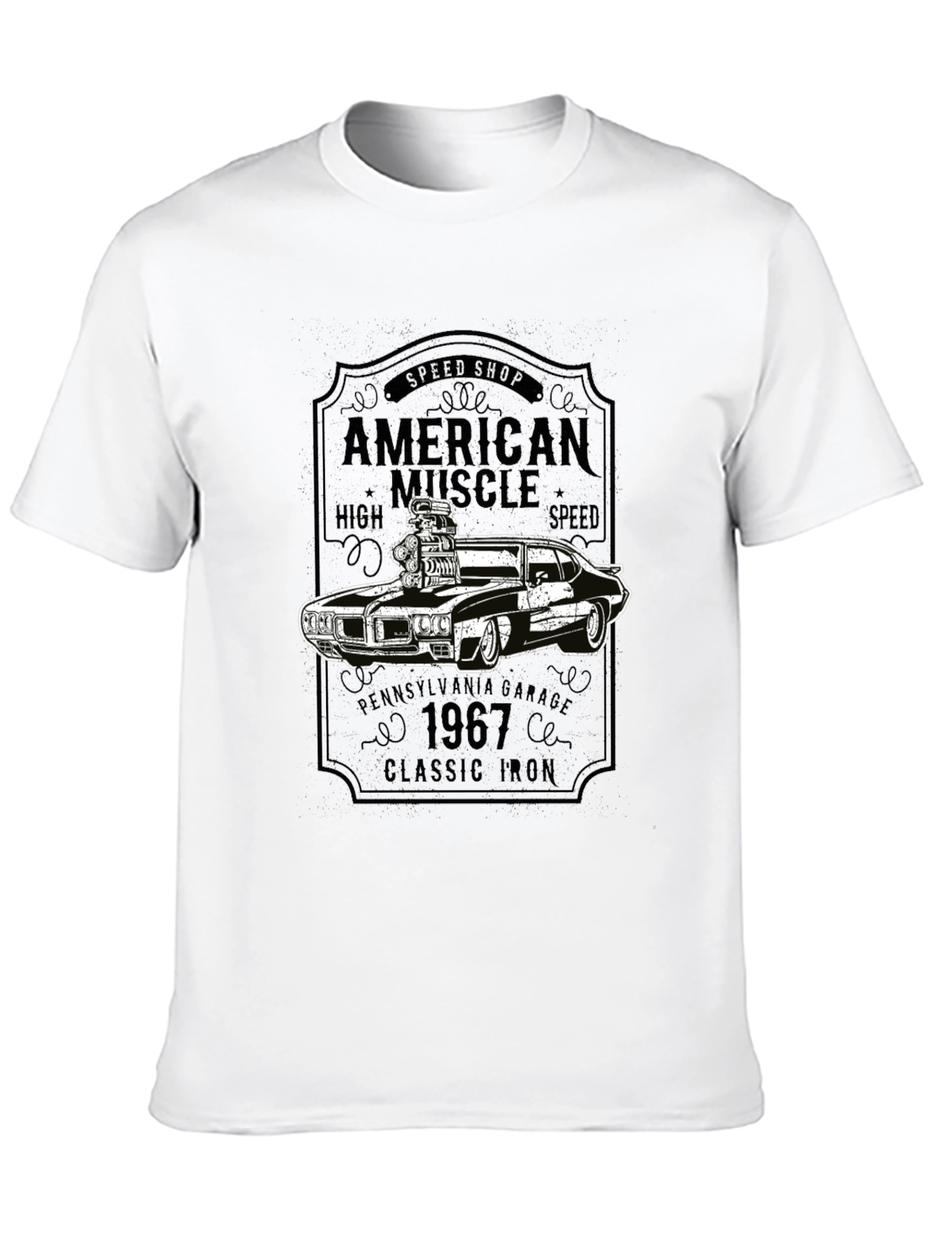 American Muscle Car Graphic T-Shirt
