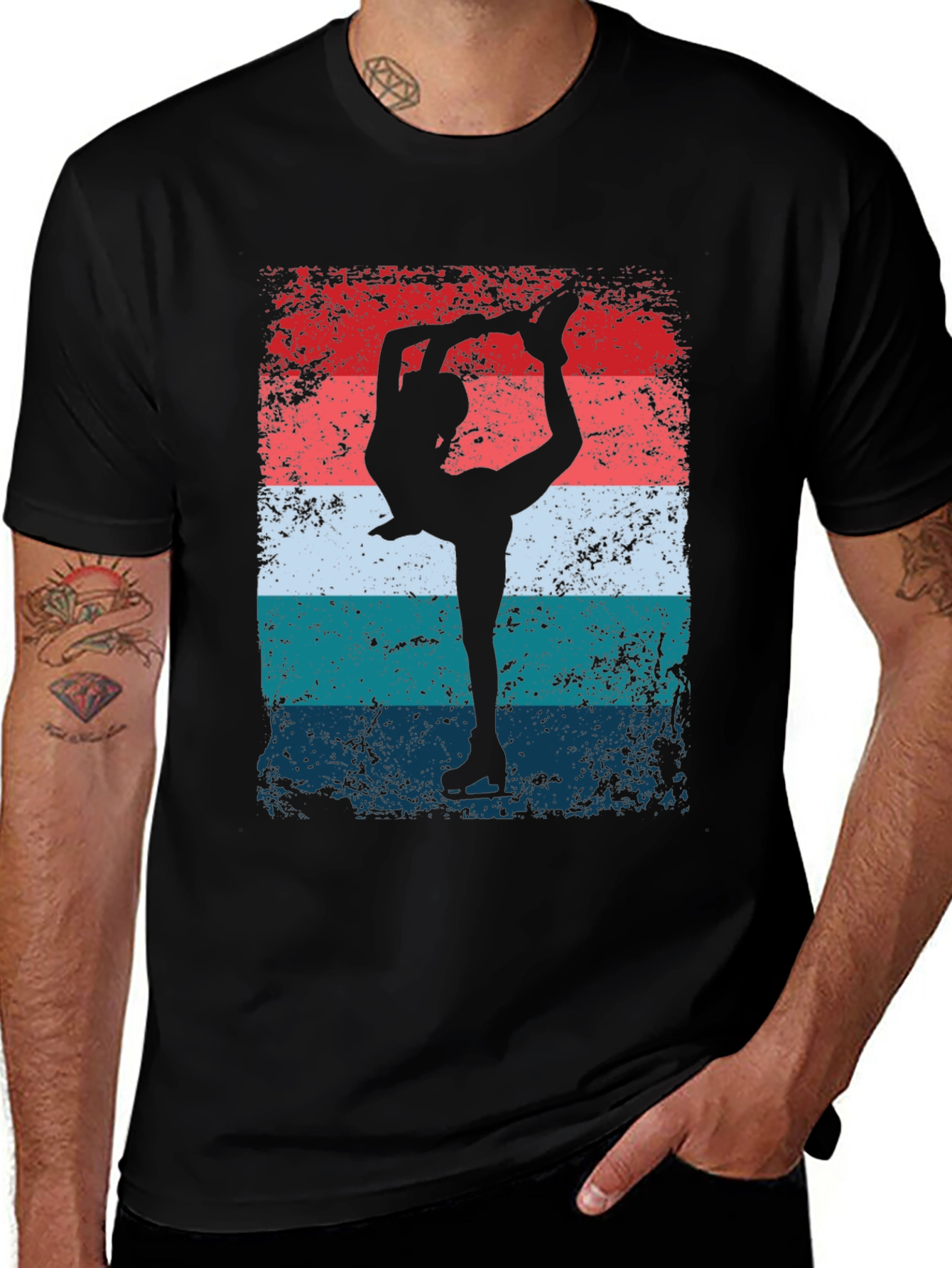 Figure Skating Retro T-Shirt