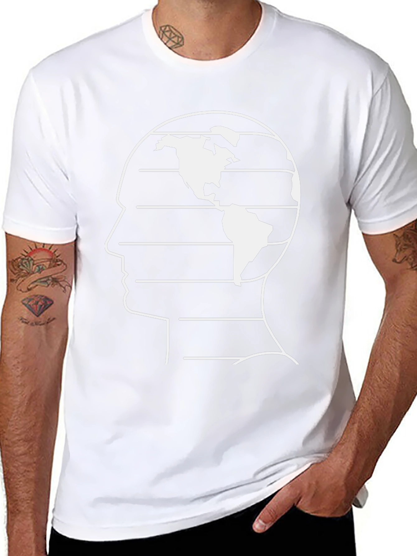 Global Thinker Black Graphic Tee