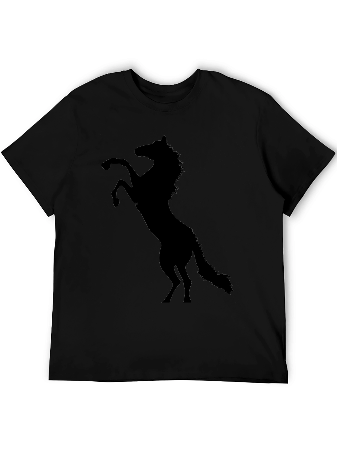 Black Horse Silhouette Graphic Tee