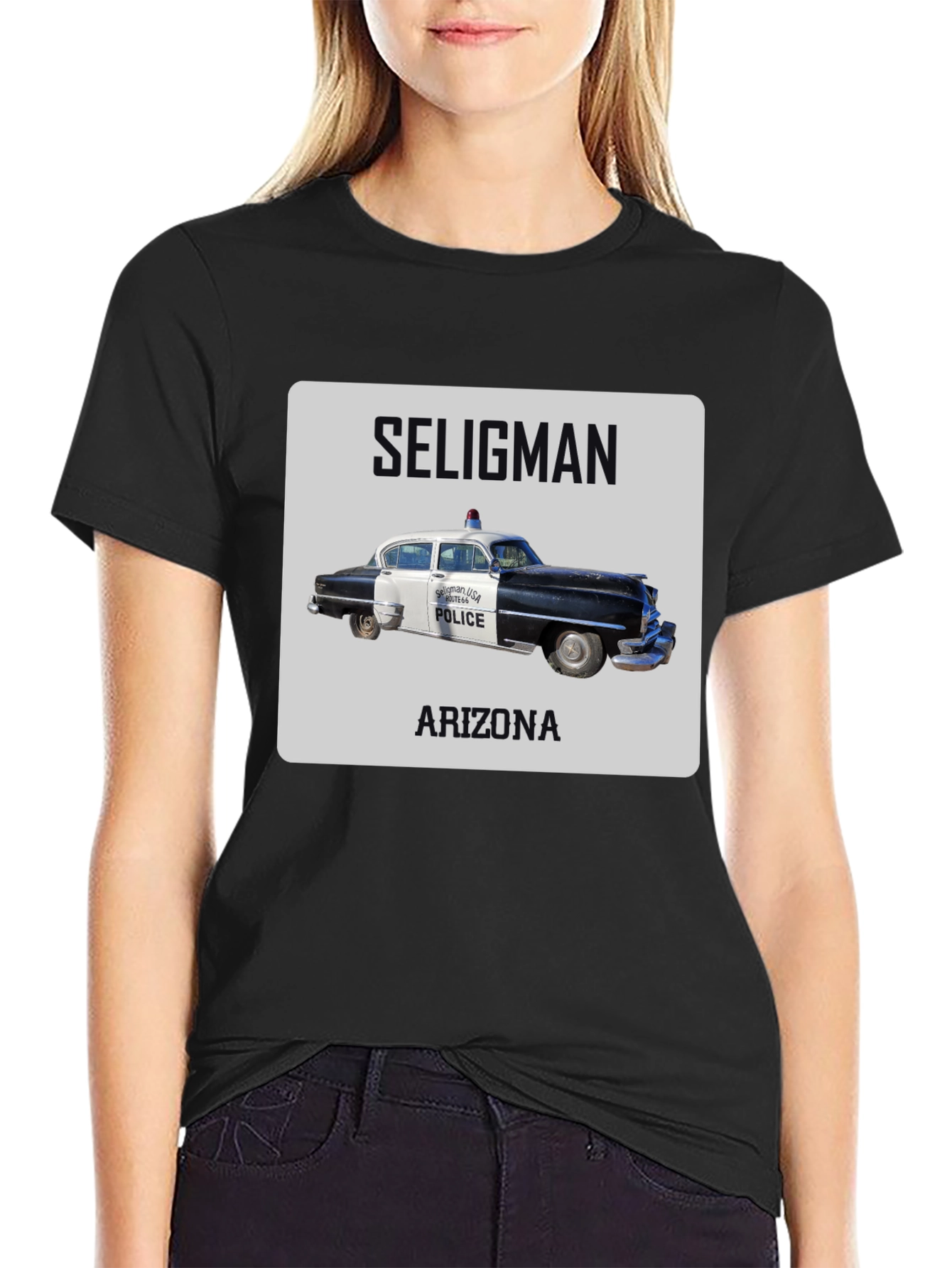 Seligman Arizona Police Car T-Shirt