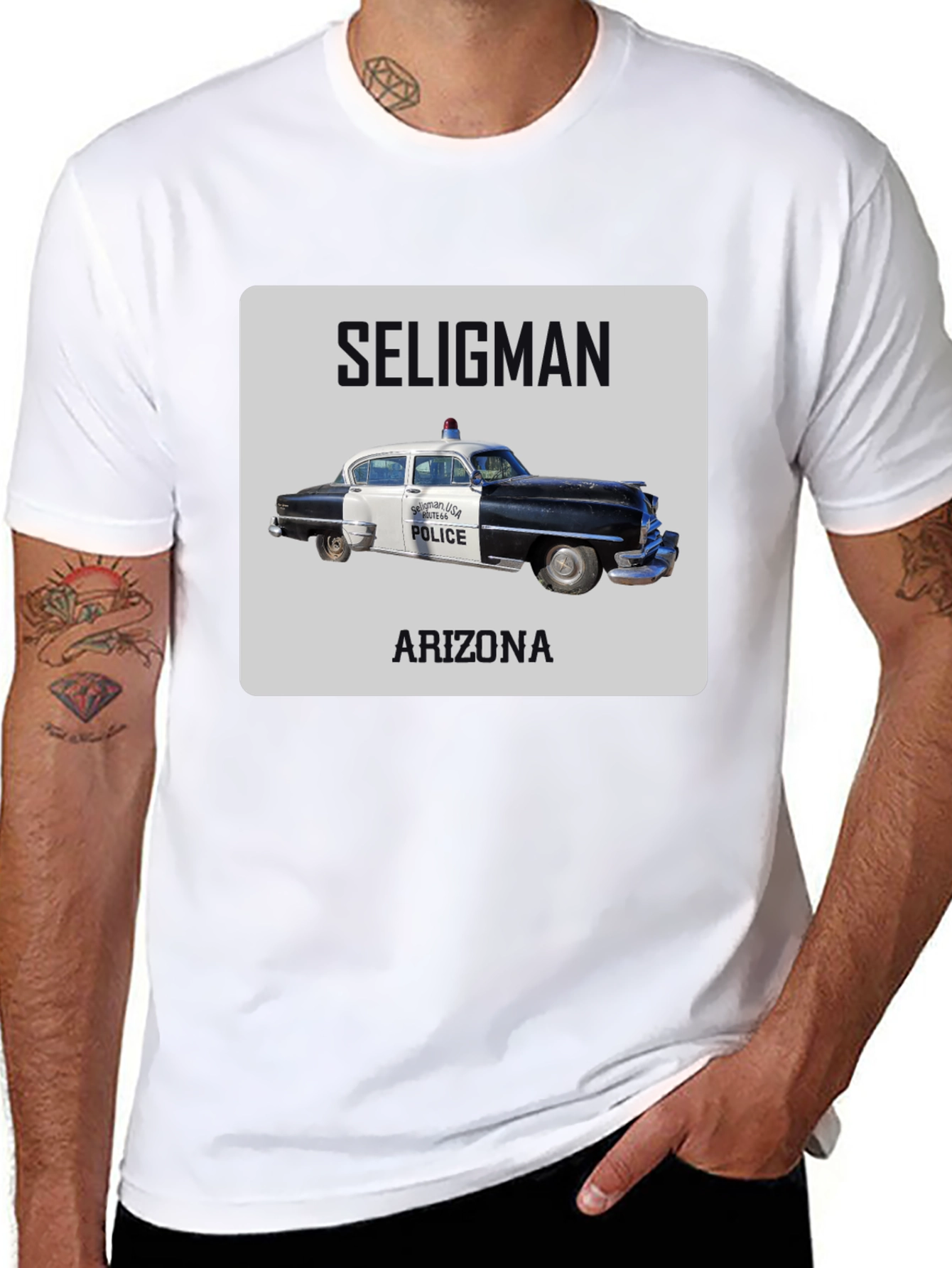 Seligman Arizona Police Car T-Shirt