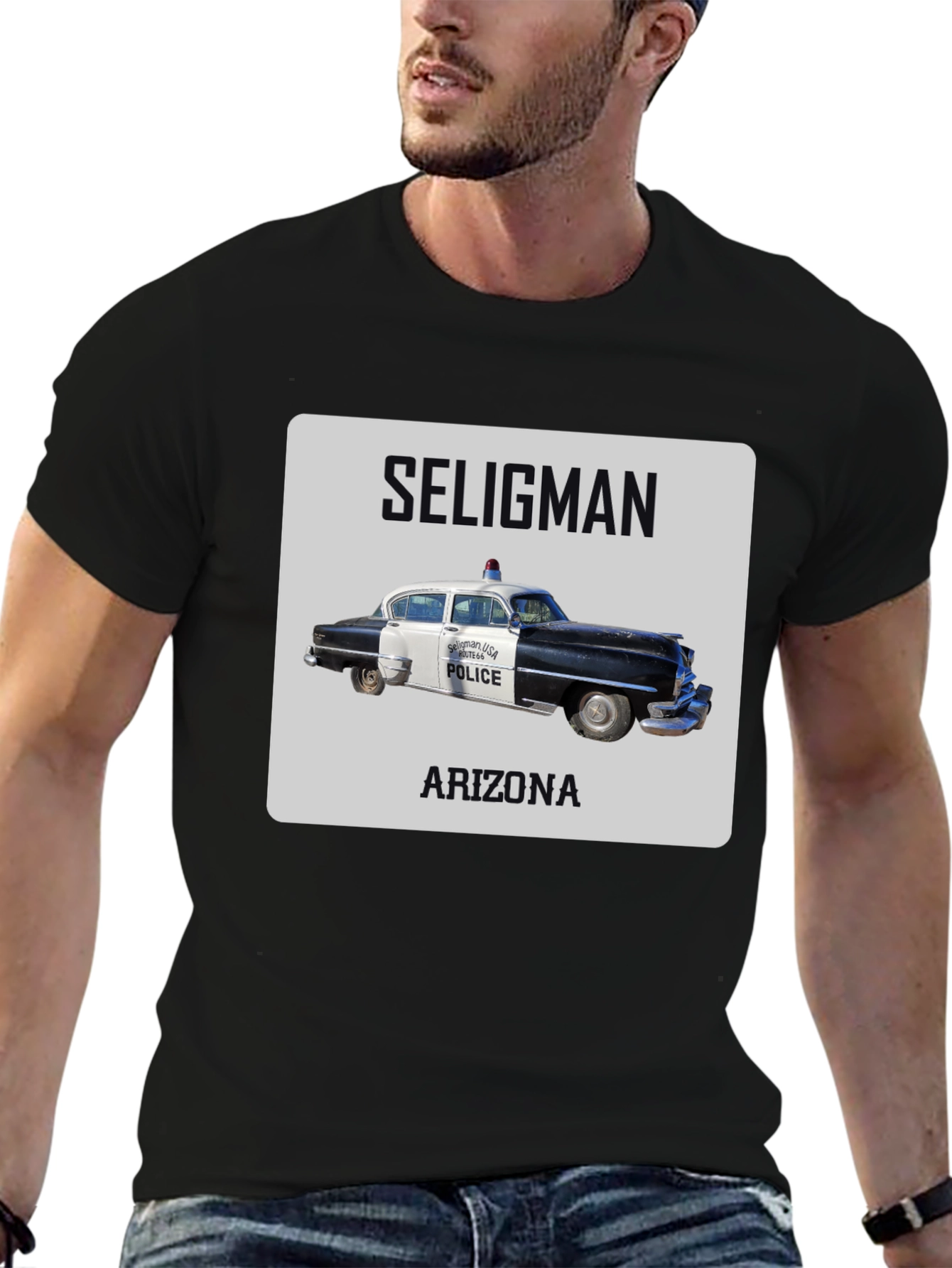 Seligman Arizona Police Car T-Shirt