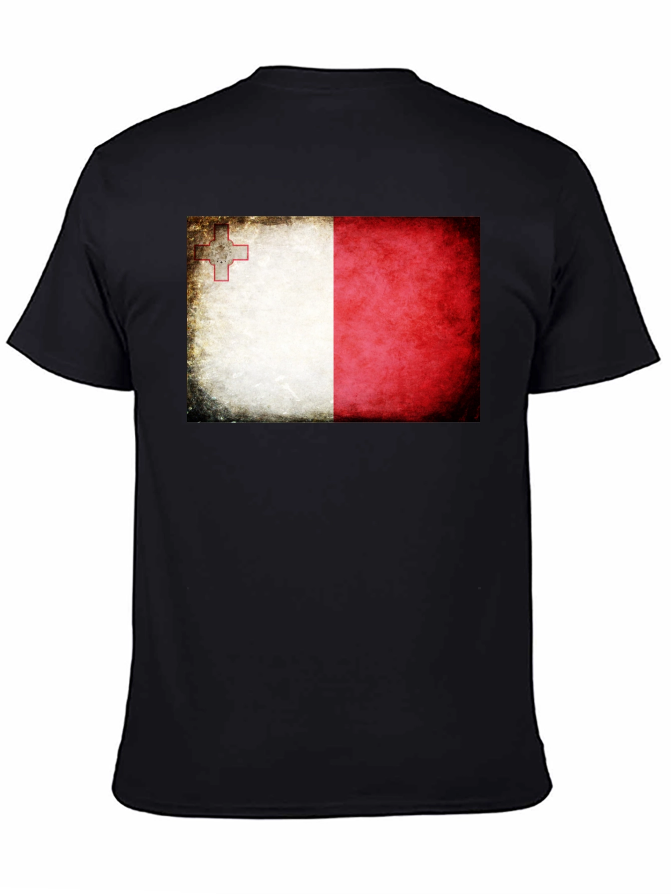 Malta Flag T-Shirt - Distressed Look