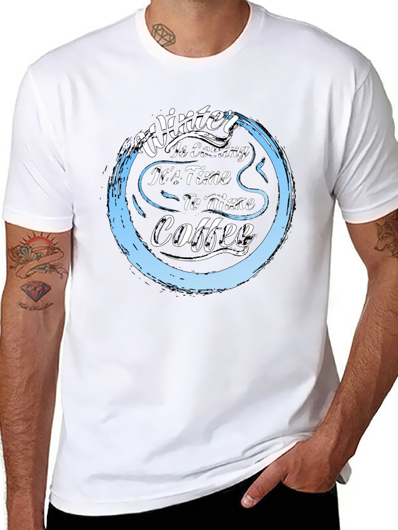 Winter Coffee T-Shirt - Cozy & Stylish