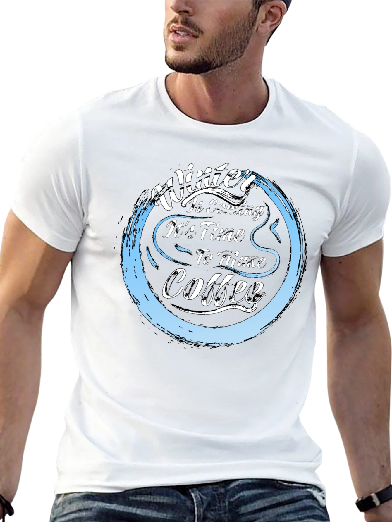 Winter Coffee T-Shirt - Cozy & Stylish